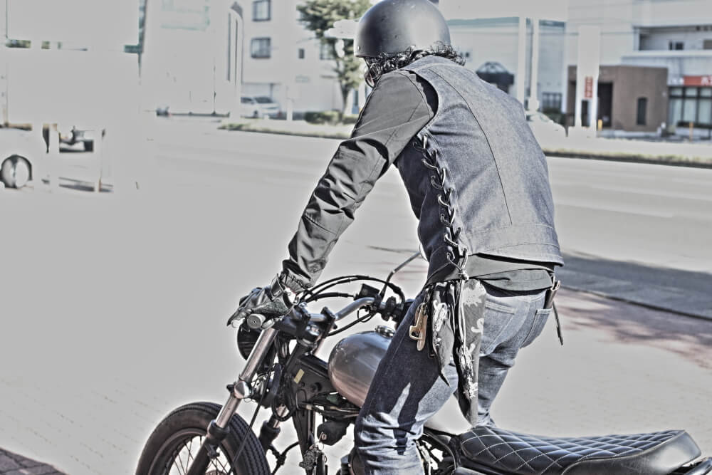 BIKER DENIM VEST