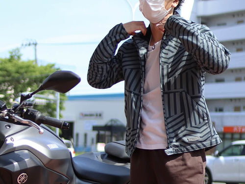 夏用パーカーはバイクでも普段着でも使える