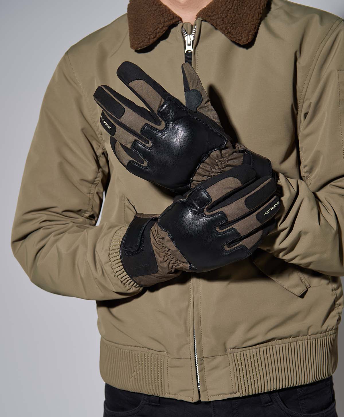 RUBICON-WP GLOVE / BLACK/khaki