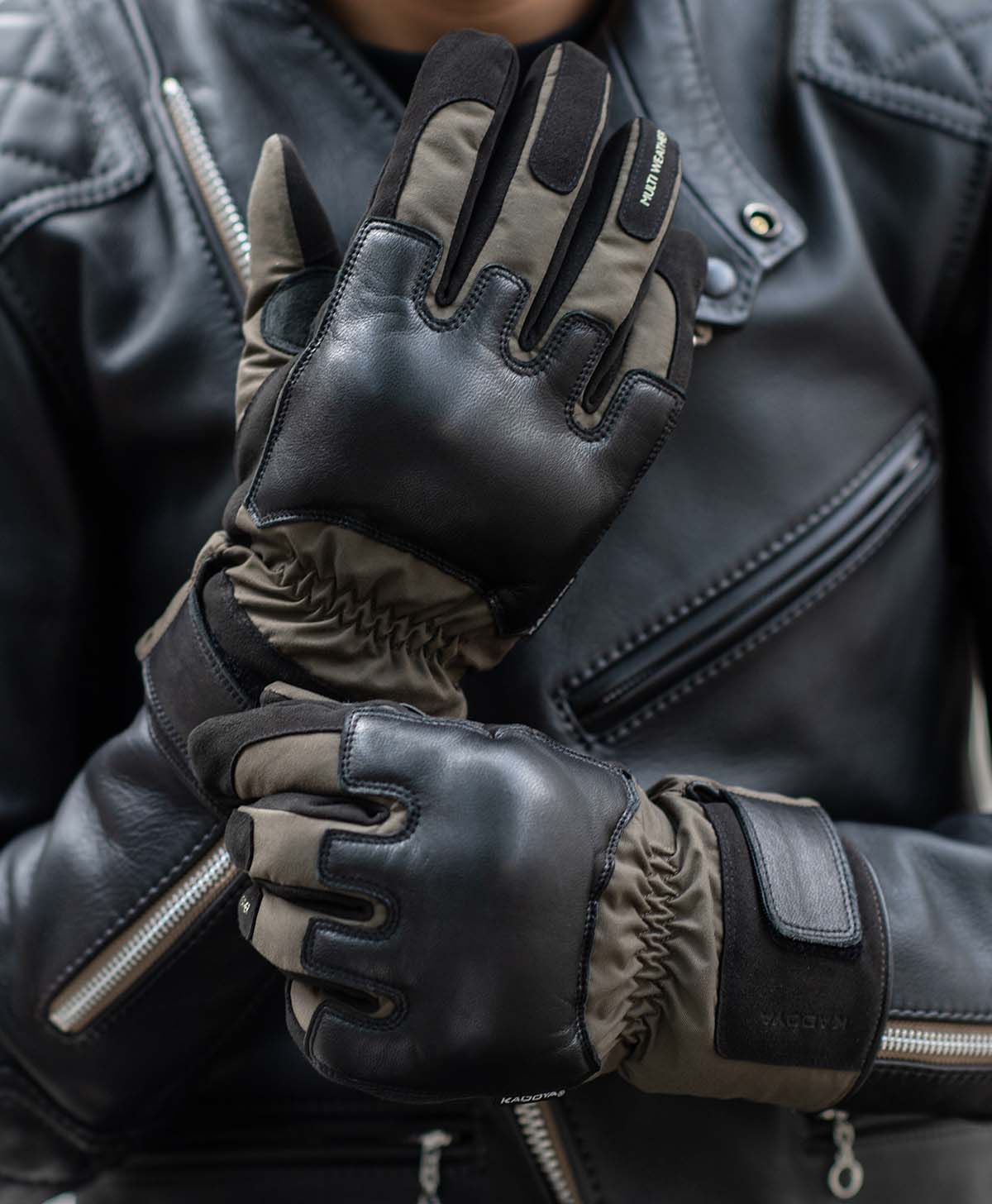 RUBICON-WP GLOVE / BLACK/khaki