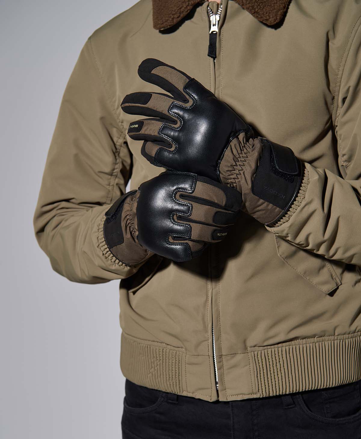 RUBICON-WP GLOVE / BLACK/khaki
