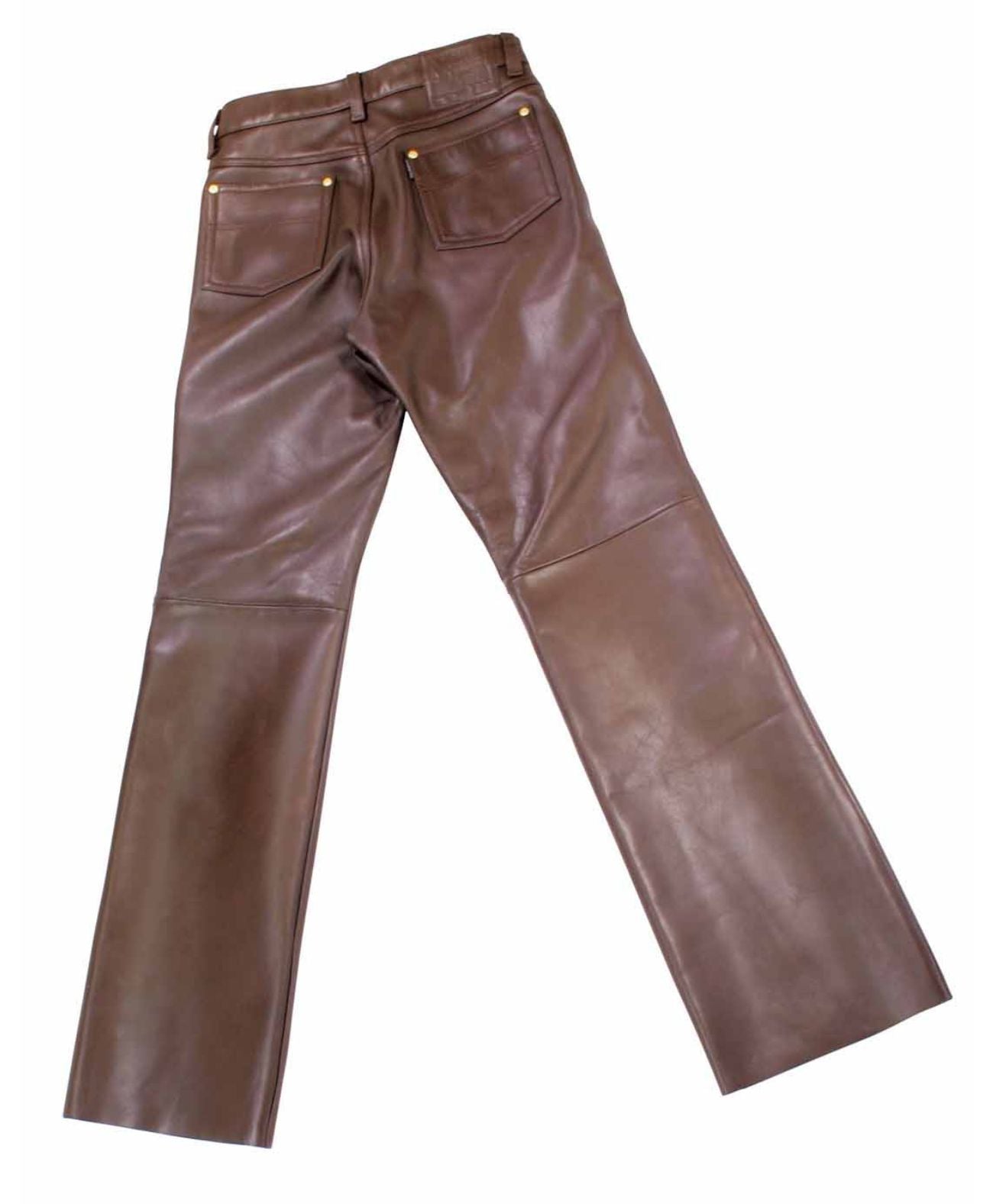 Calças de couro calças de couro reto ｜ Kadoya Official Shop