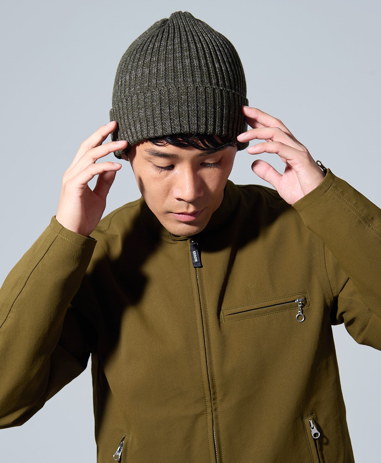 KADOYA KNIT CAP / カーキ