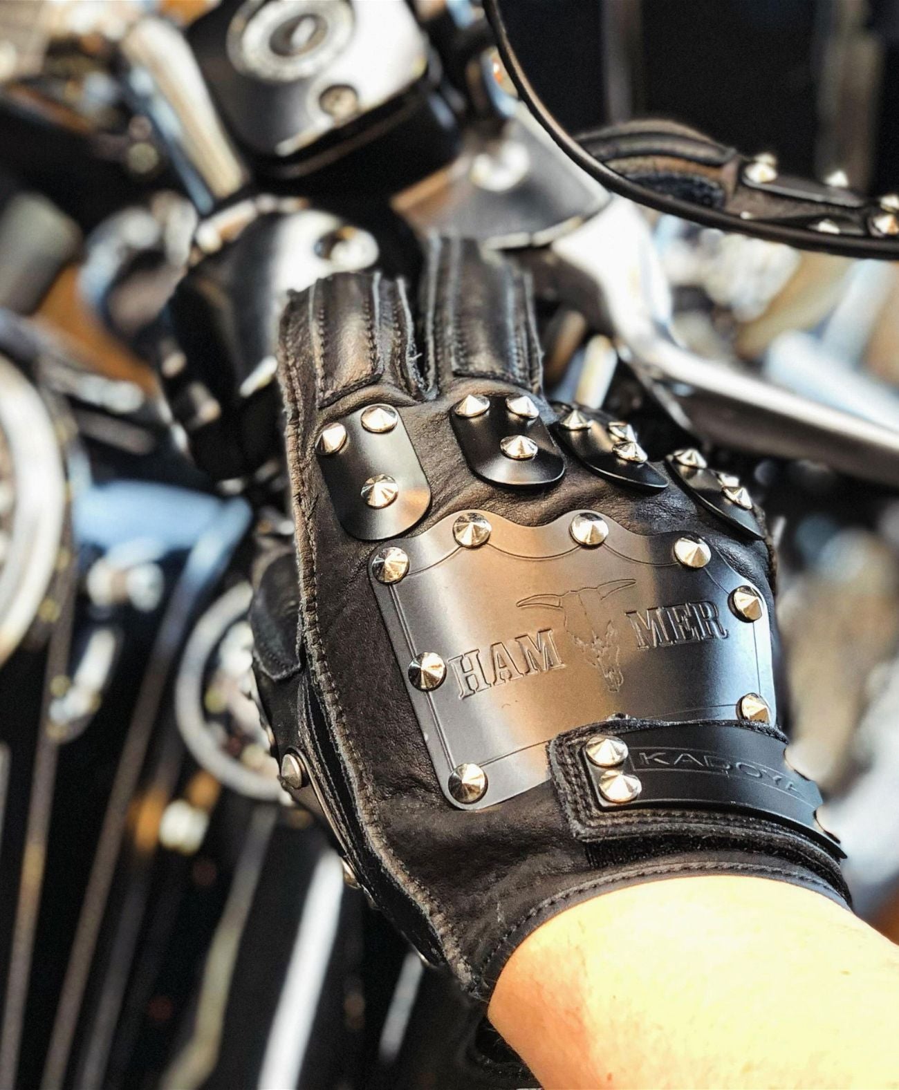 Hammerhandschuh A / Schwarz / Schwarz