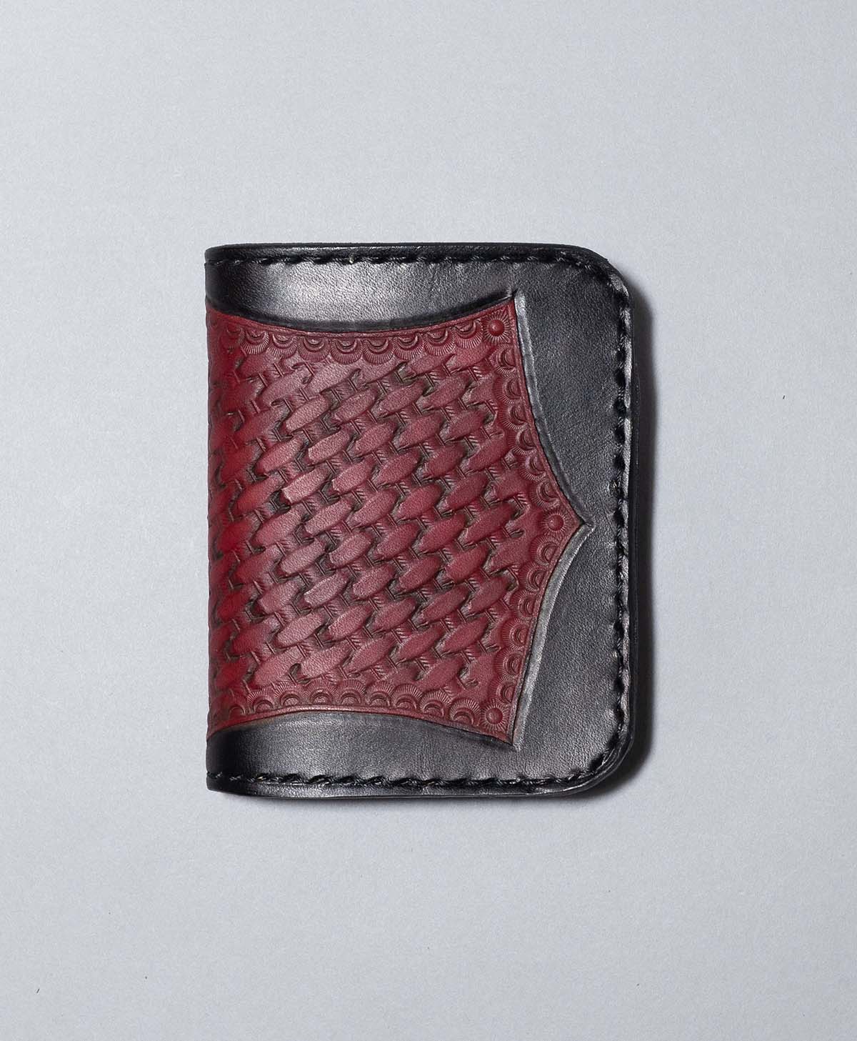Portafoglio medio del cuore di ferro / nero / rosso