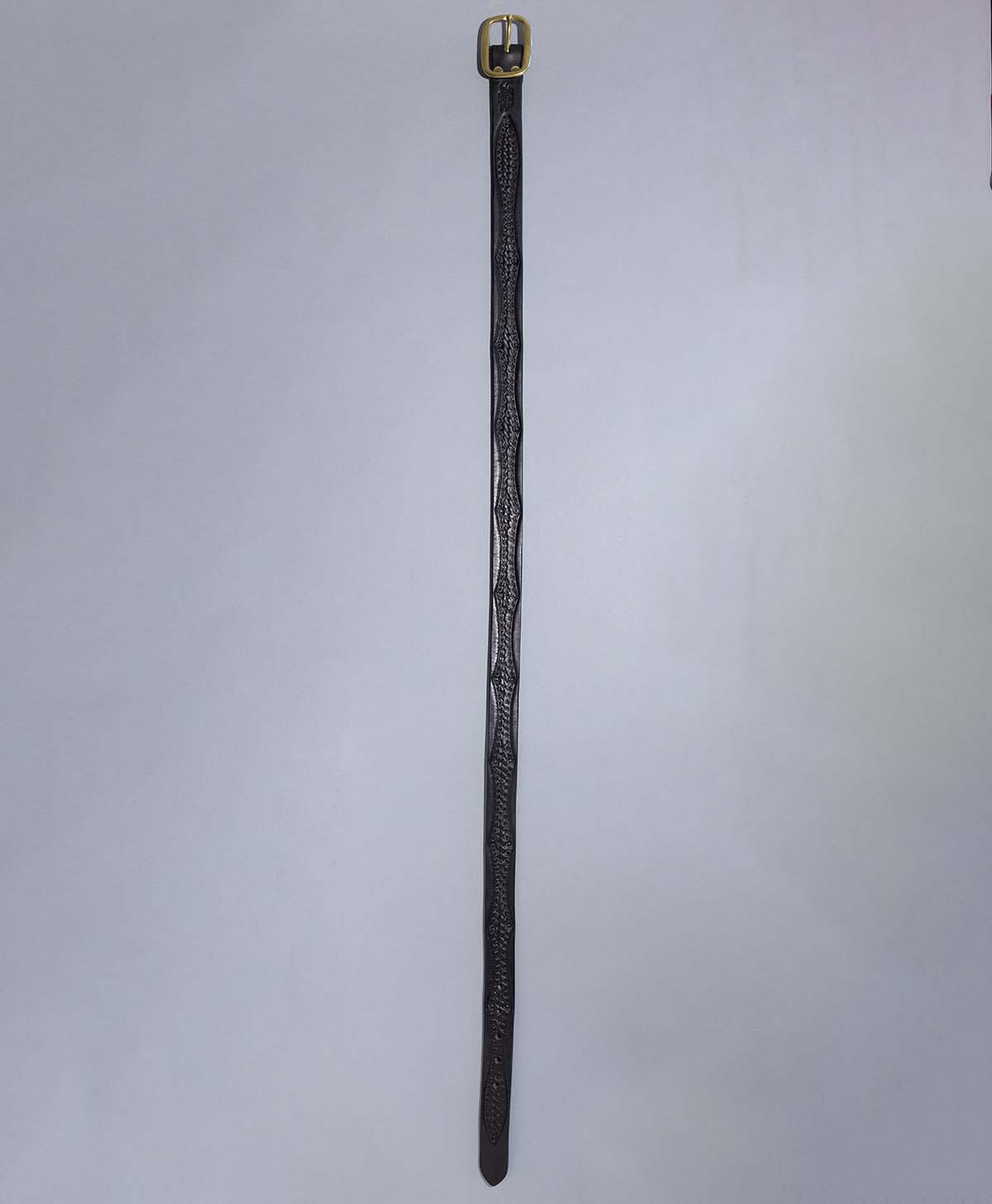 IRON HEART BELT SLIM / BLACK/BLACK
