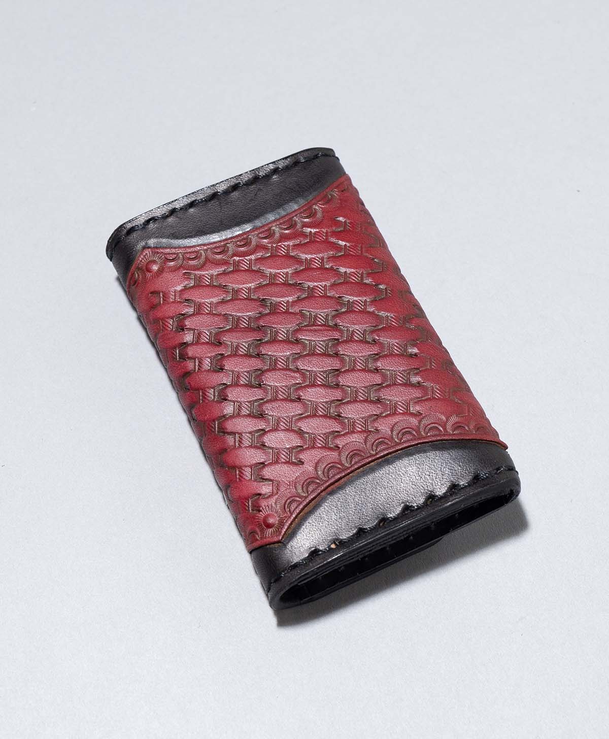 IRON HEART CARD CASE / BLACK/RED