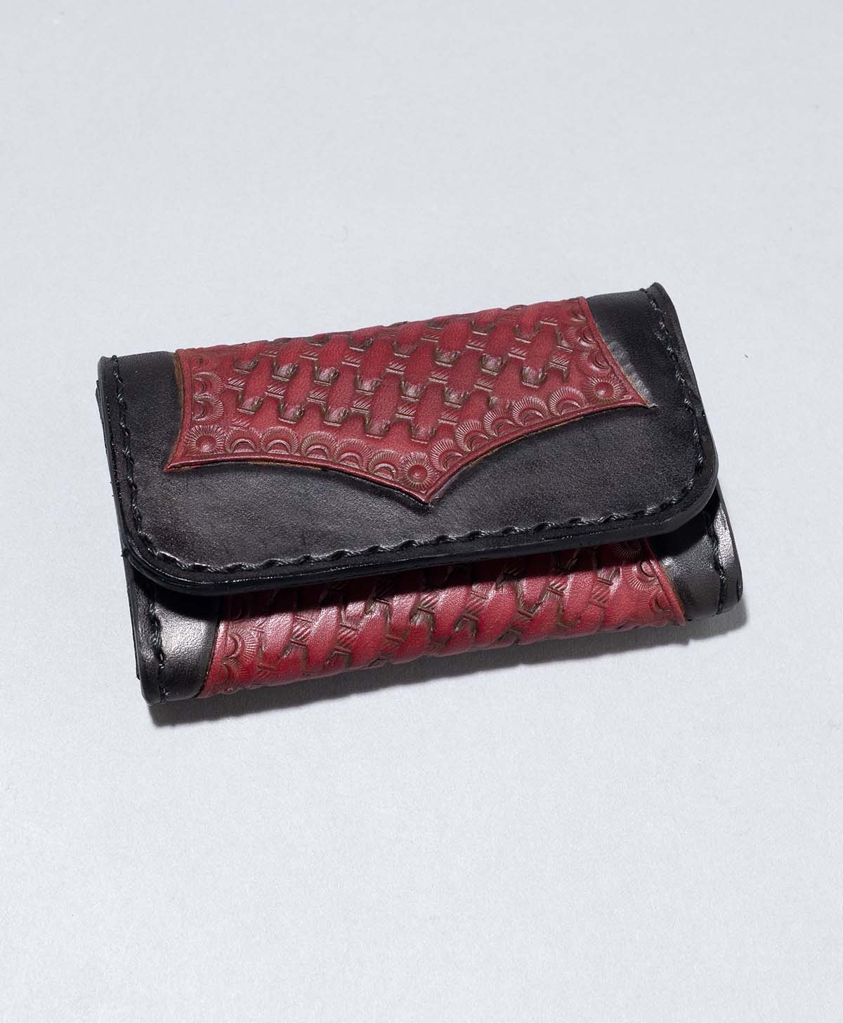 IRON HEART CARD CASE / BLACK/RED