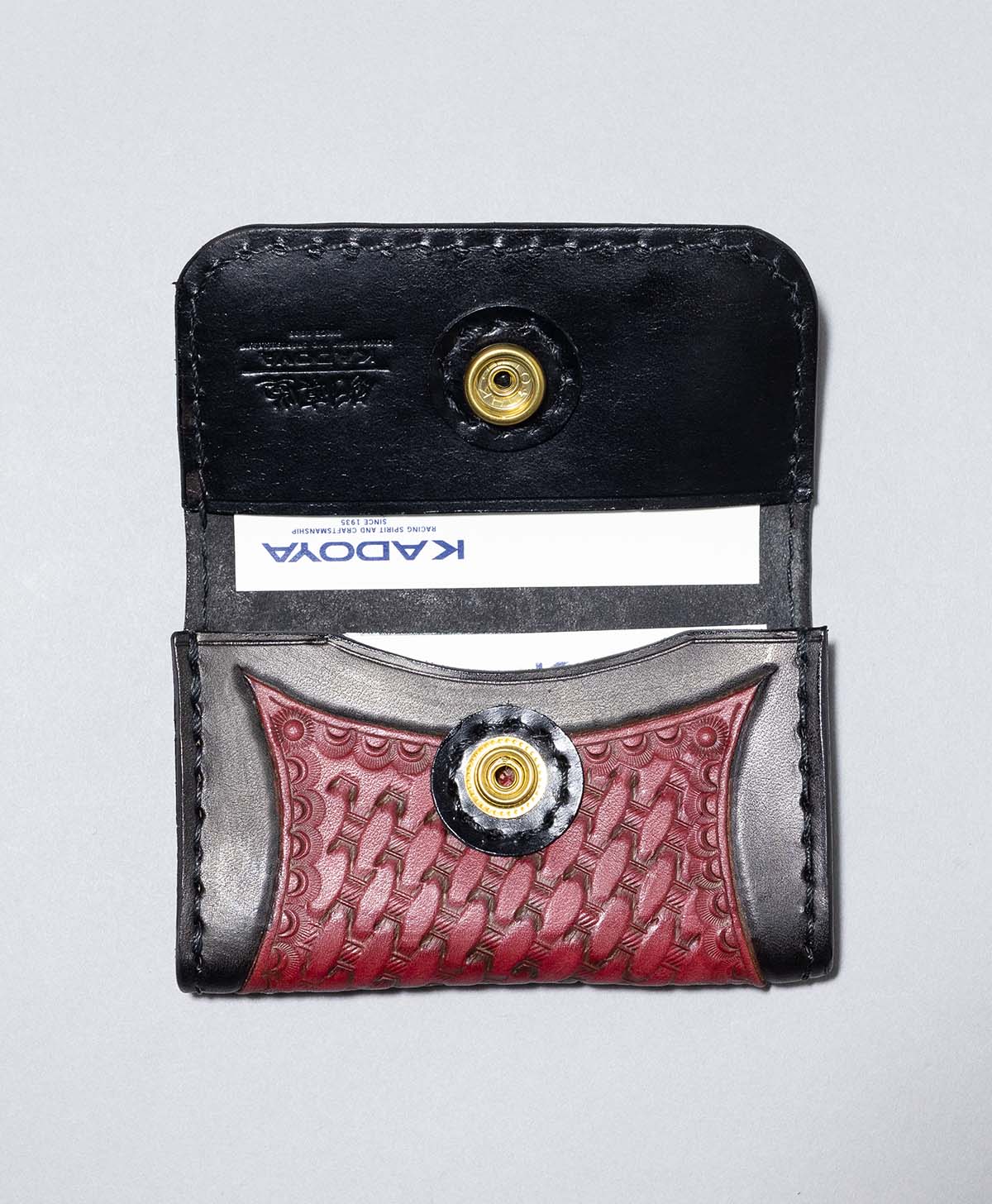 IRON HEART CARD CASE / BLACK/RED