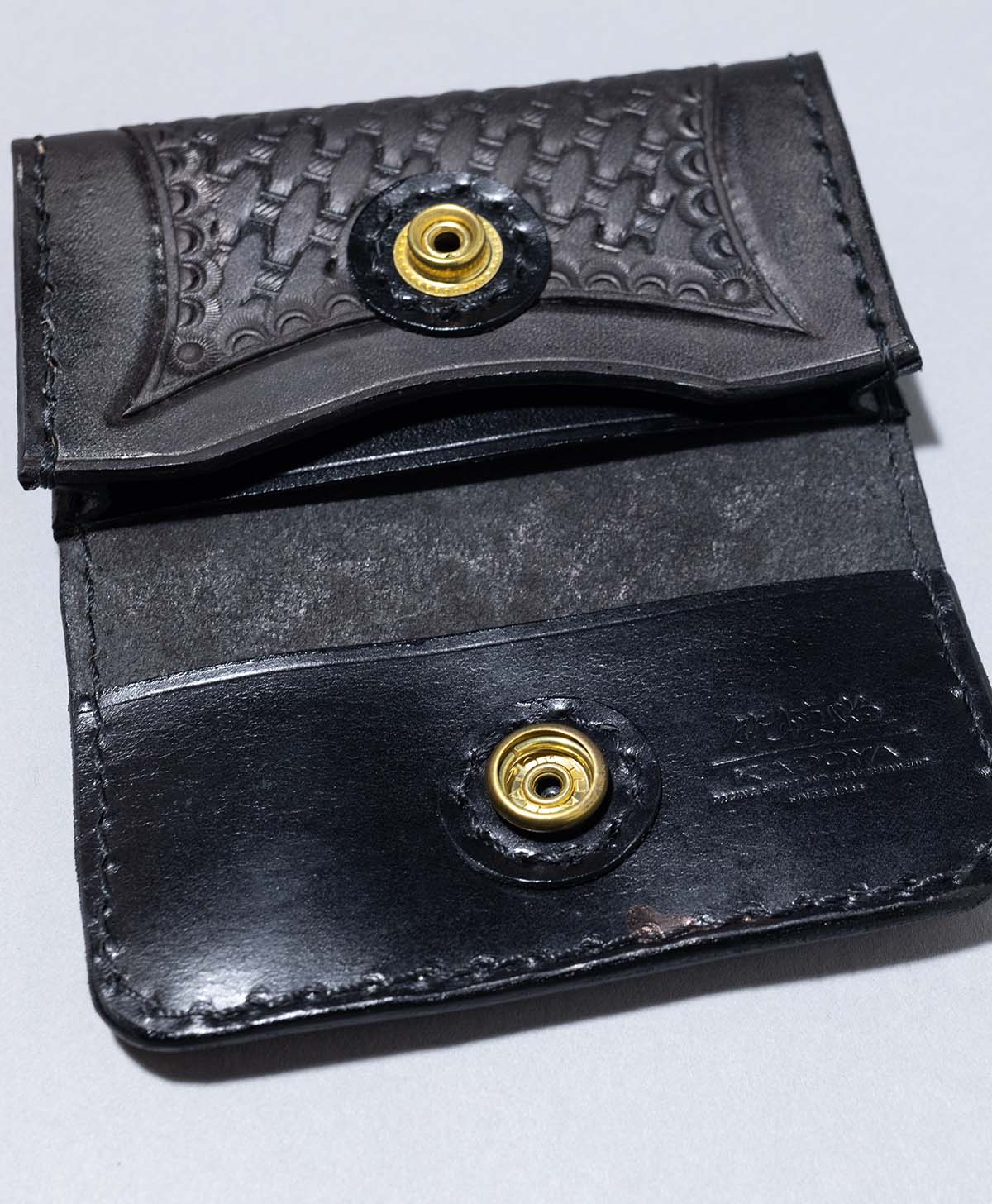 IRON HEART CARD CASE / BLACK/BLACK