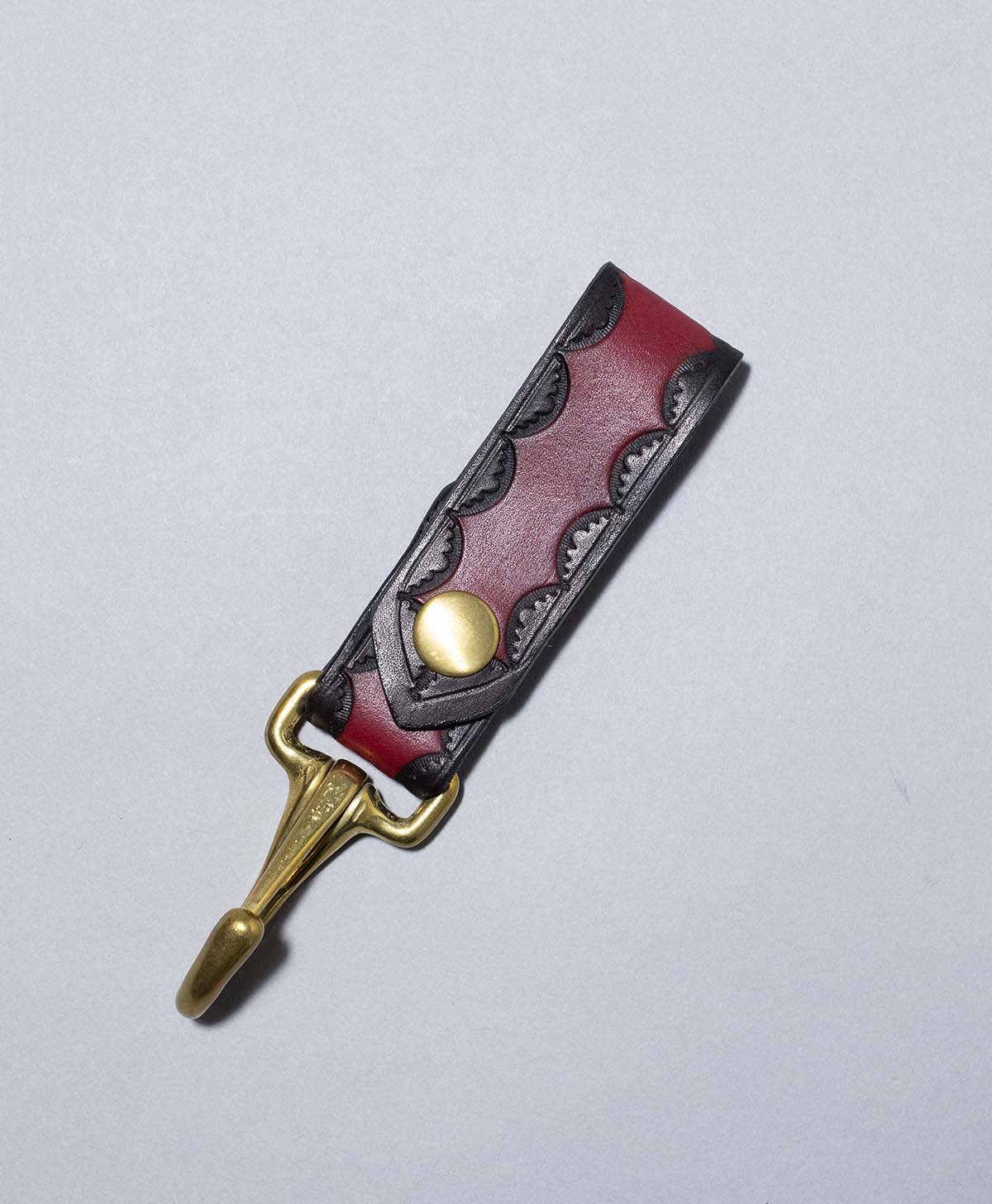 IRON HEART SNAP KEYHOLDER / BLACK/RED