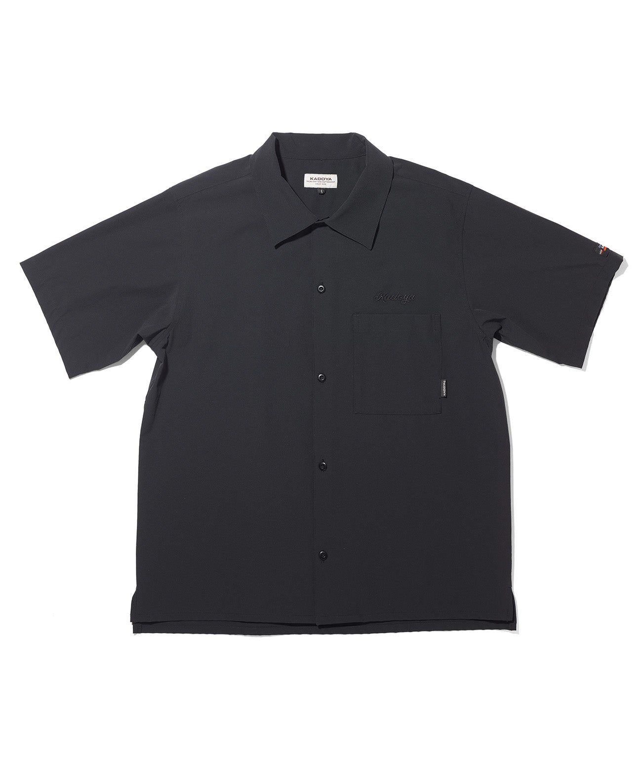 OPEN NECK SHIRT / ブラック