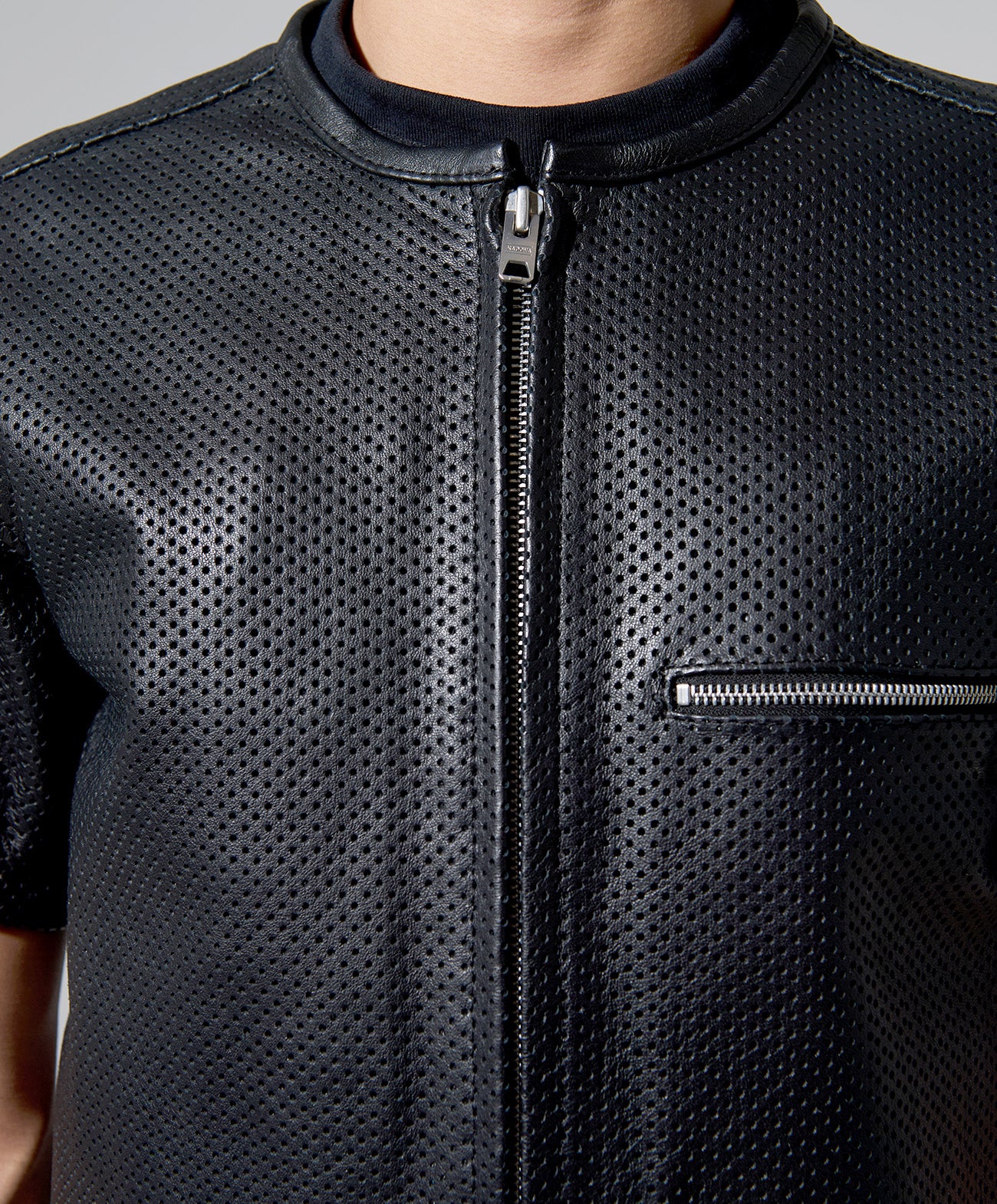 PL-LEATHER TEE / ブラック