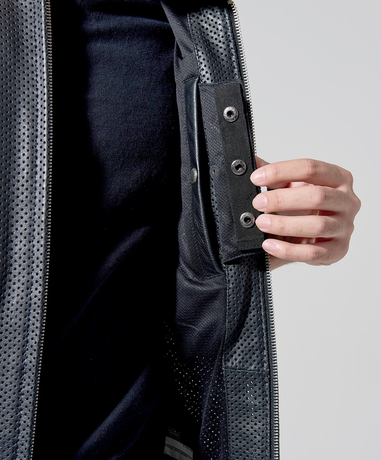 PL-LEATHER TEE / ブラック