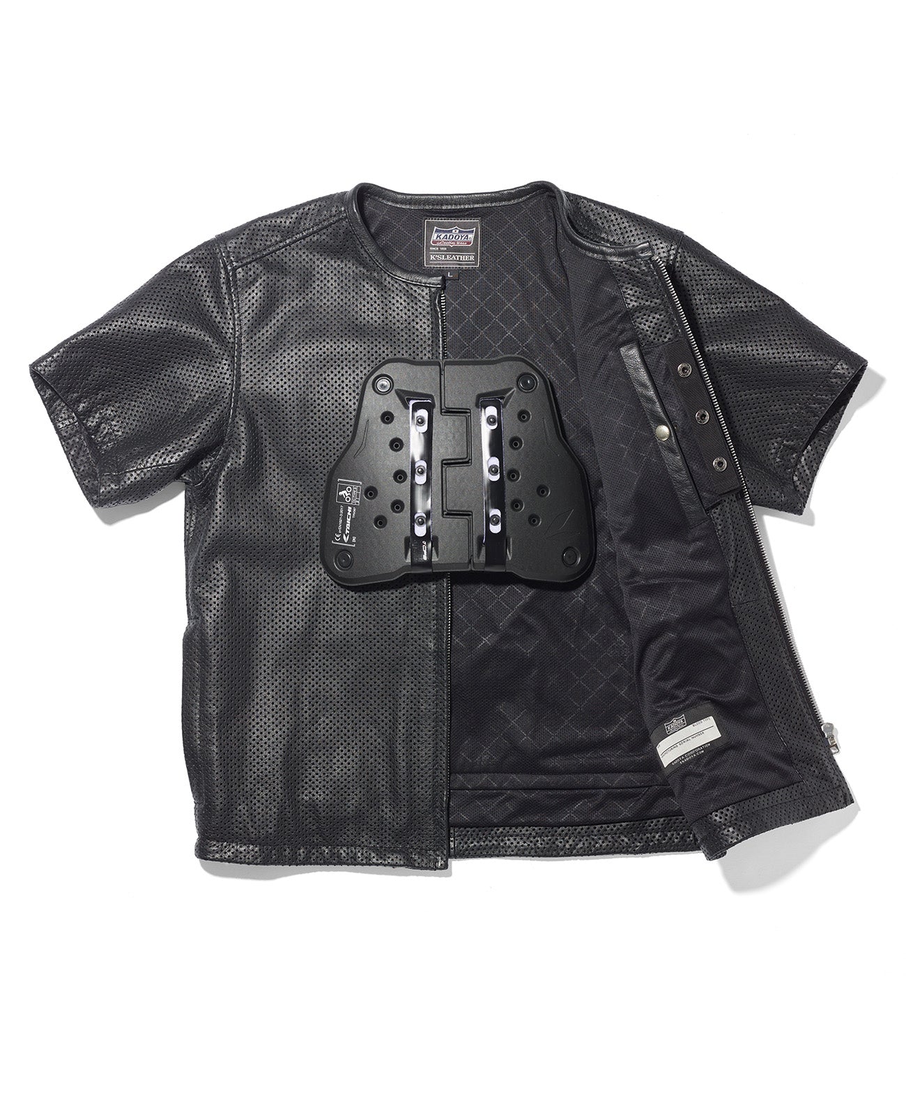 PL-LEATHER TEE / ブラック