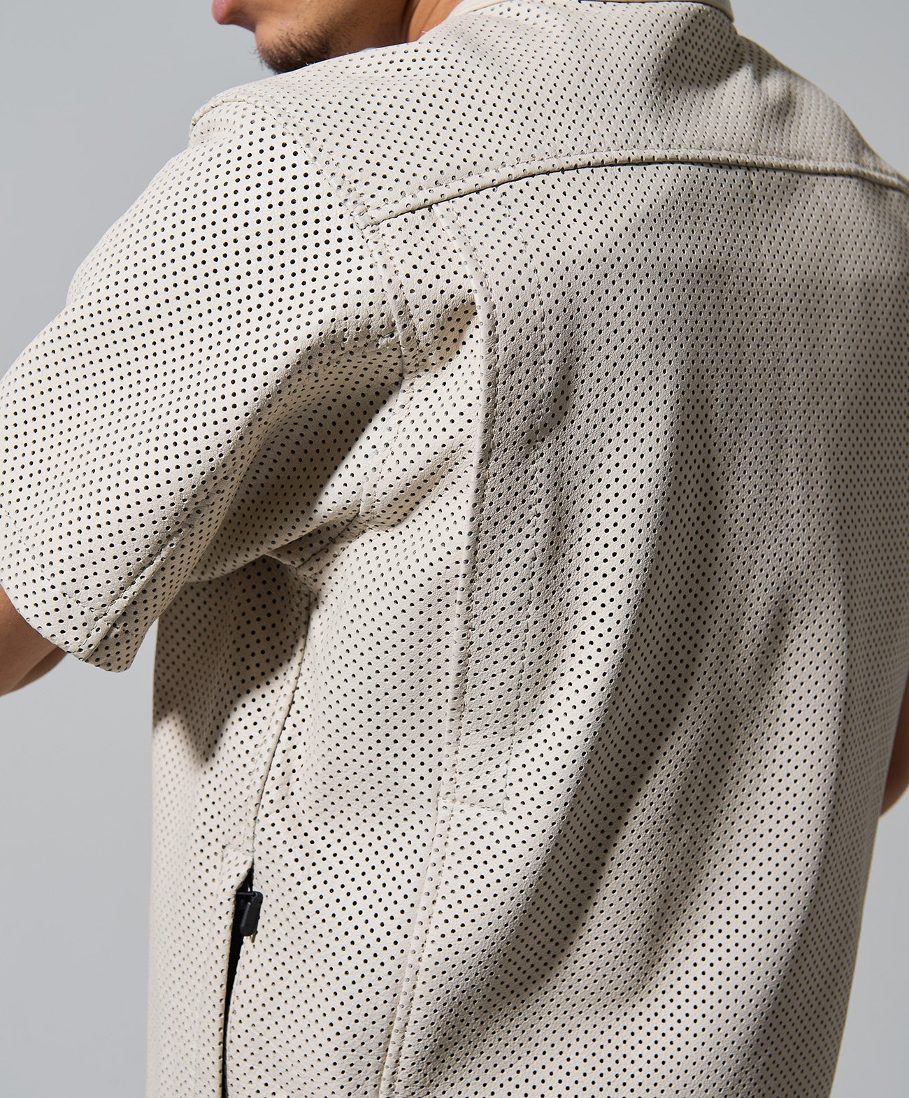 PL-LEATHER TEE / アイボリー