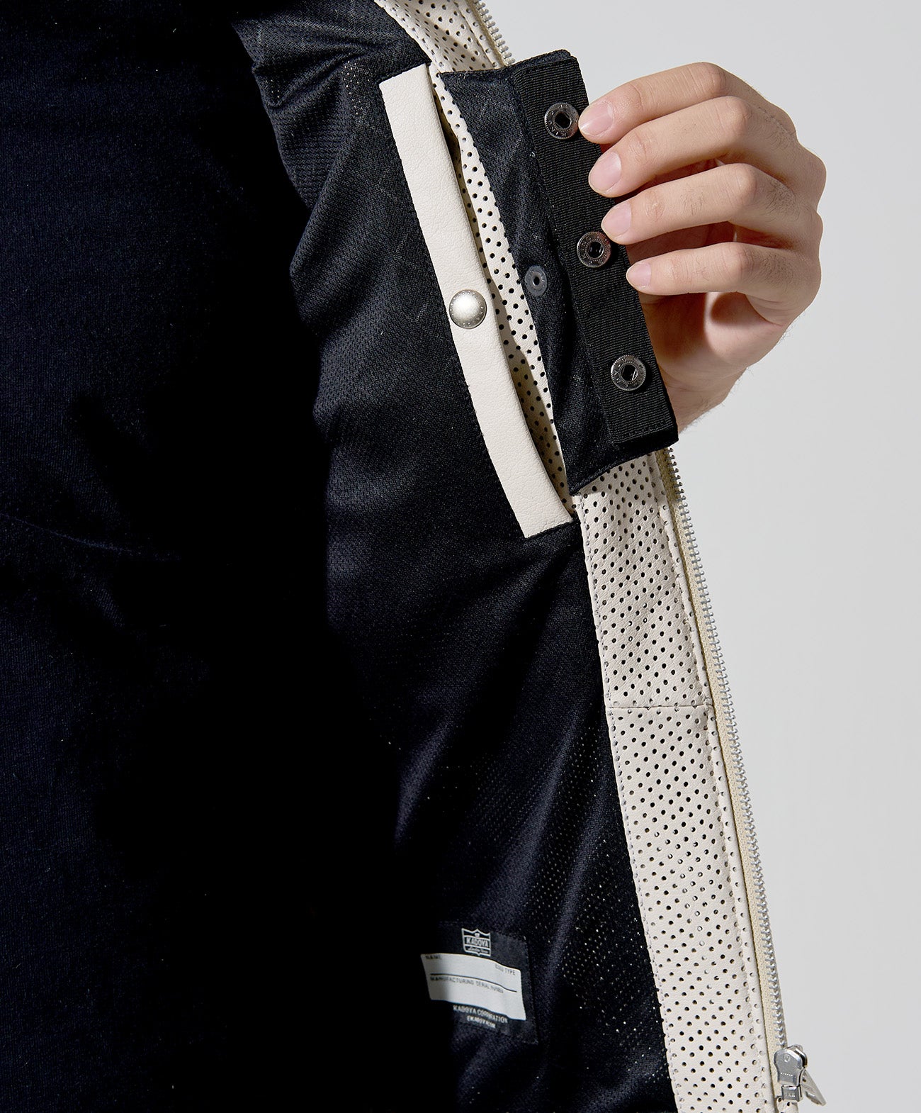 PL-LEATHER TEE / アイボリー