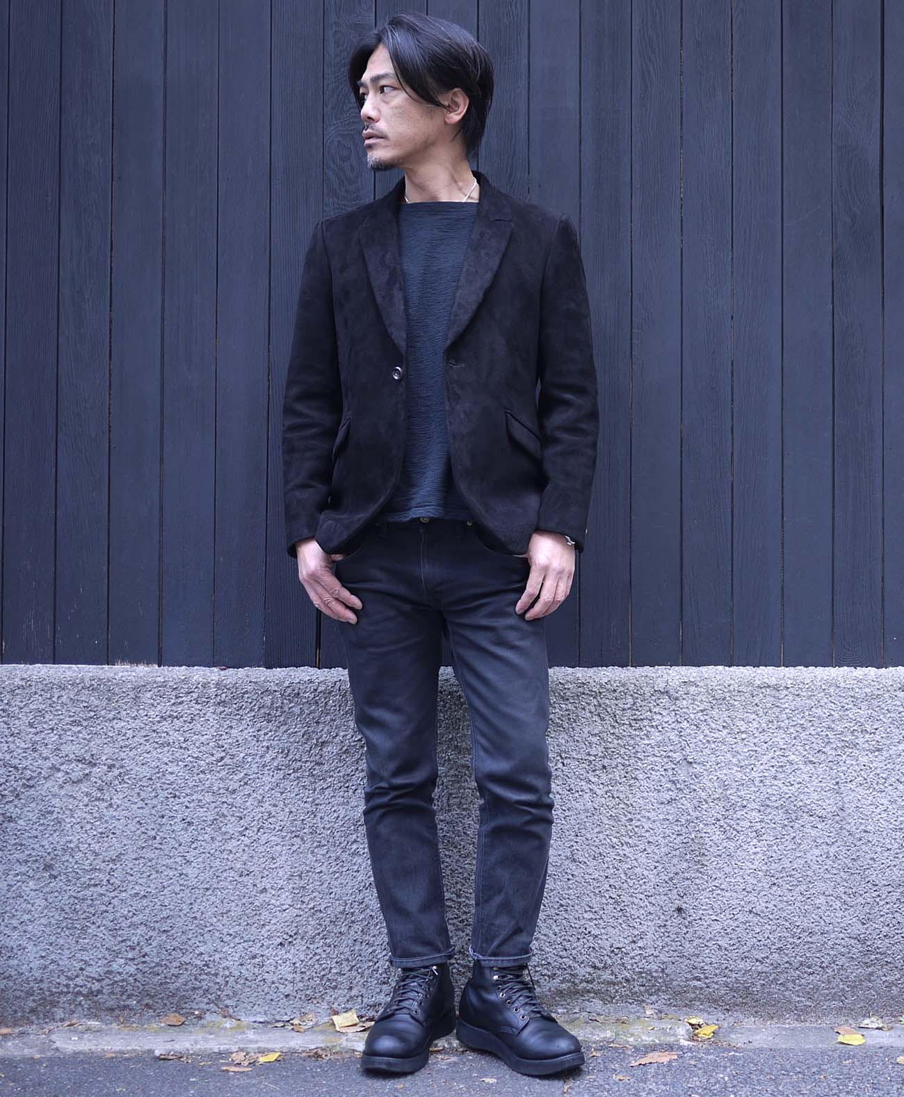 173cm 62kg サイズL /インナー:ロンT