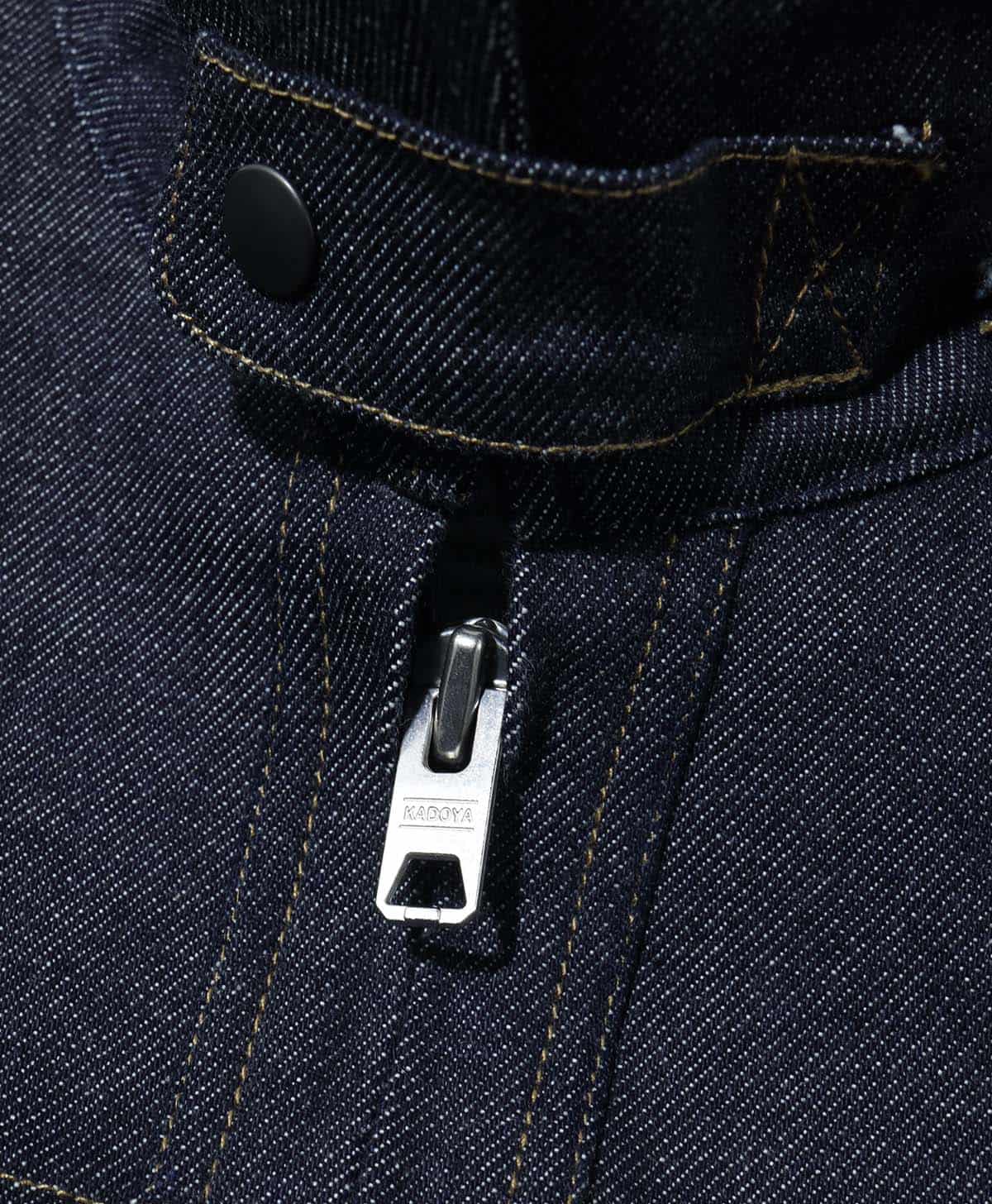 フロントファスナーにはKADOYAオリジナル引手を採用