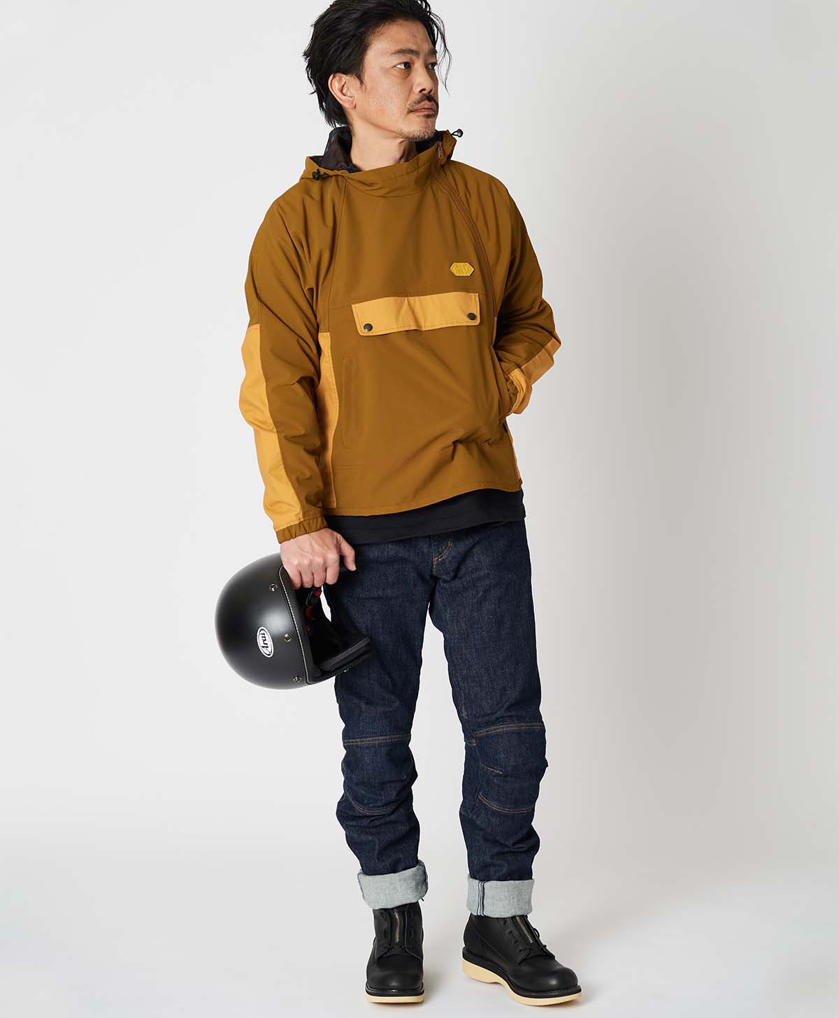 173cm 62kg サイズL Tシャツ着用