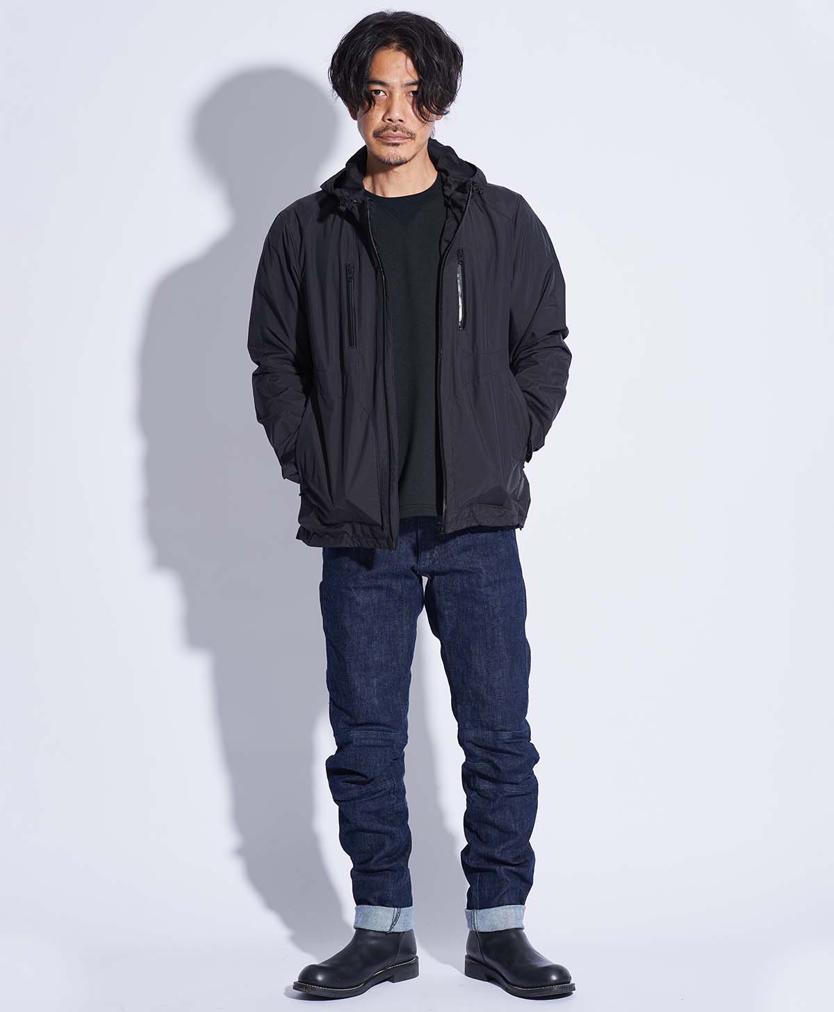 173cm 62kg サイズL Tシャツ着用 (パッド入り)