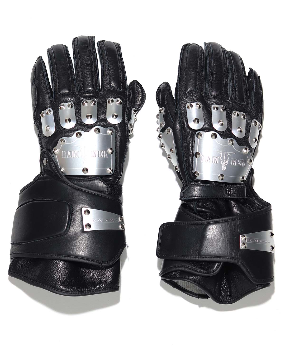 Hammer Glove Gauntlet / Silver / Black