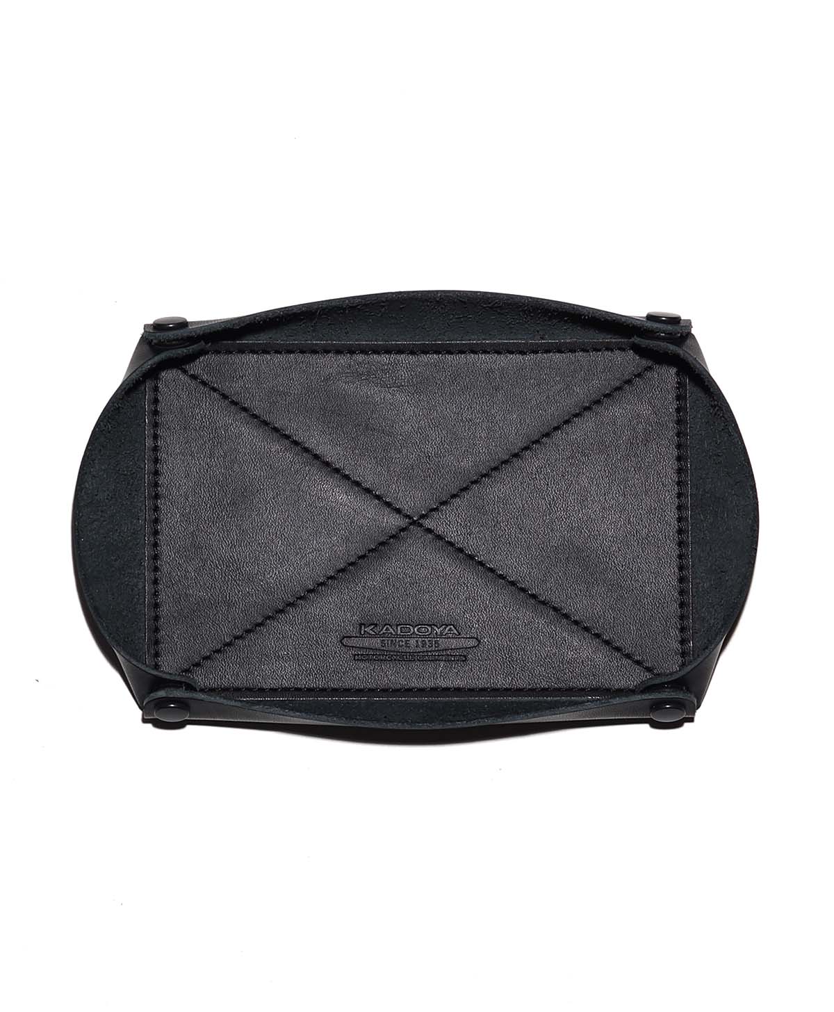 KM/LEATHER TRAY / ブラック