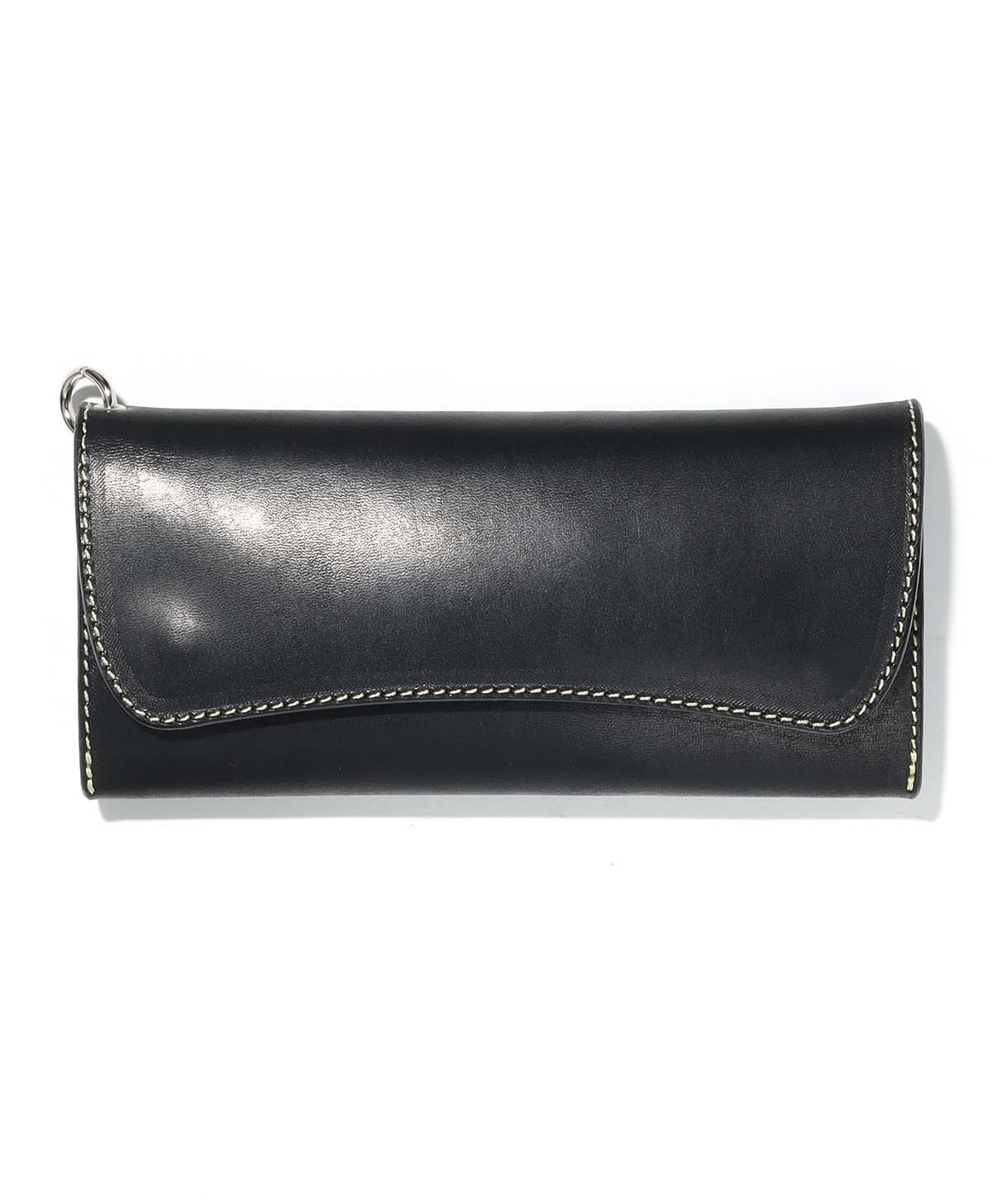 Volet long portefeuille / noir / argent