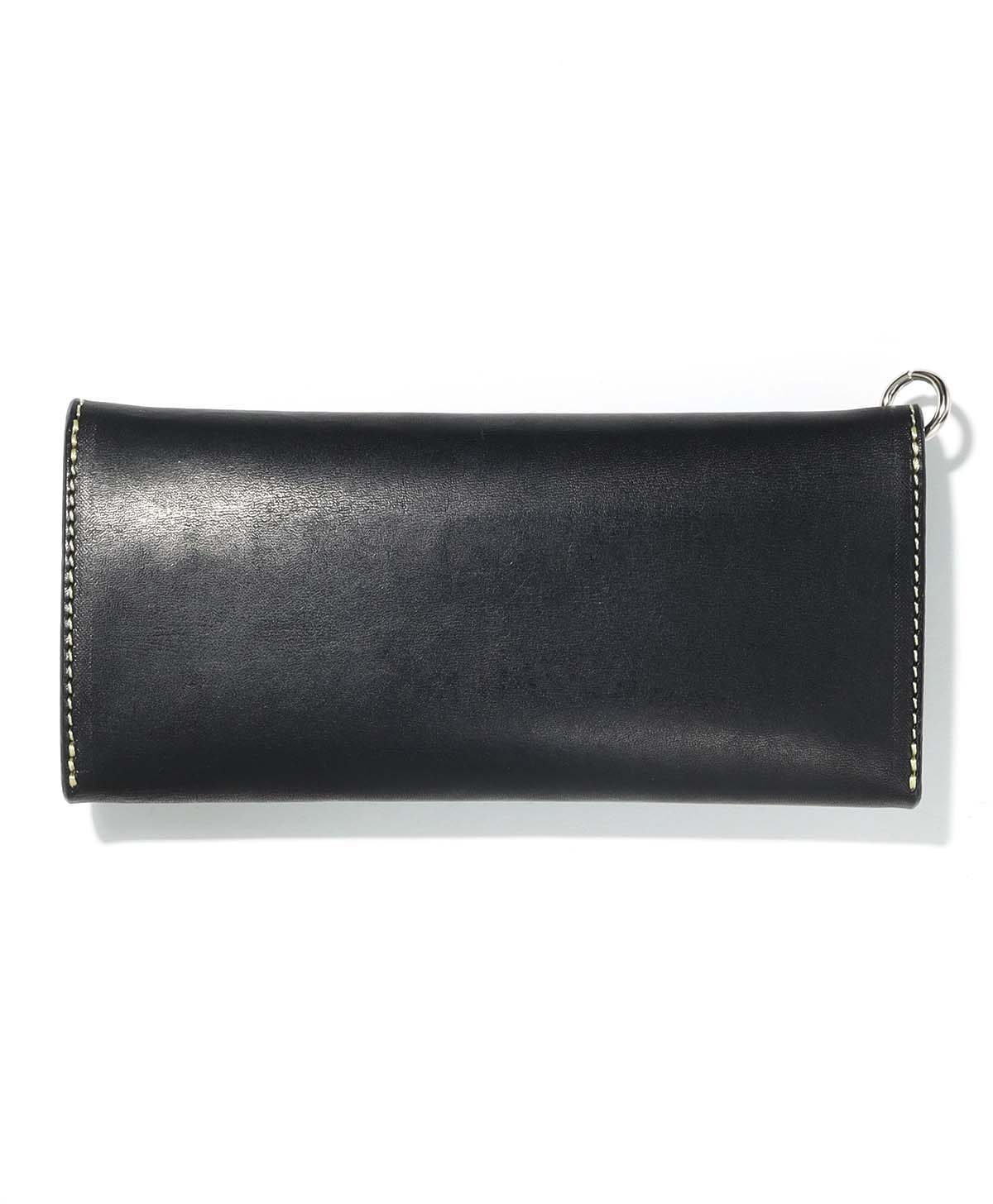 Volet long portefeuille / noir / argent