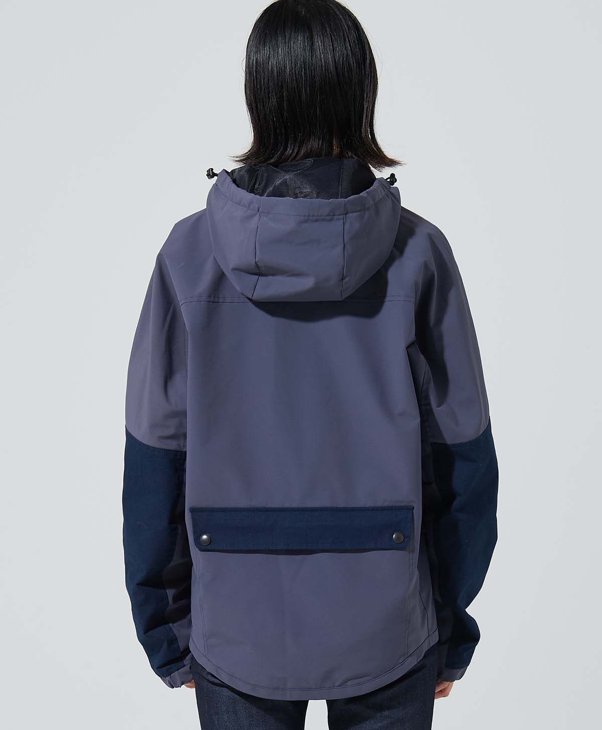 Zip Round Zip Anorak / Blue Grey