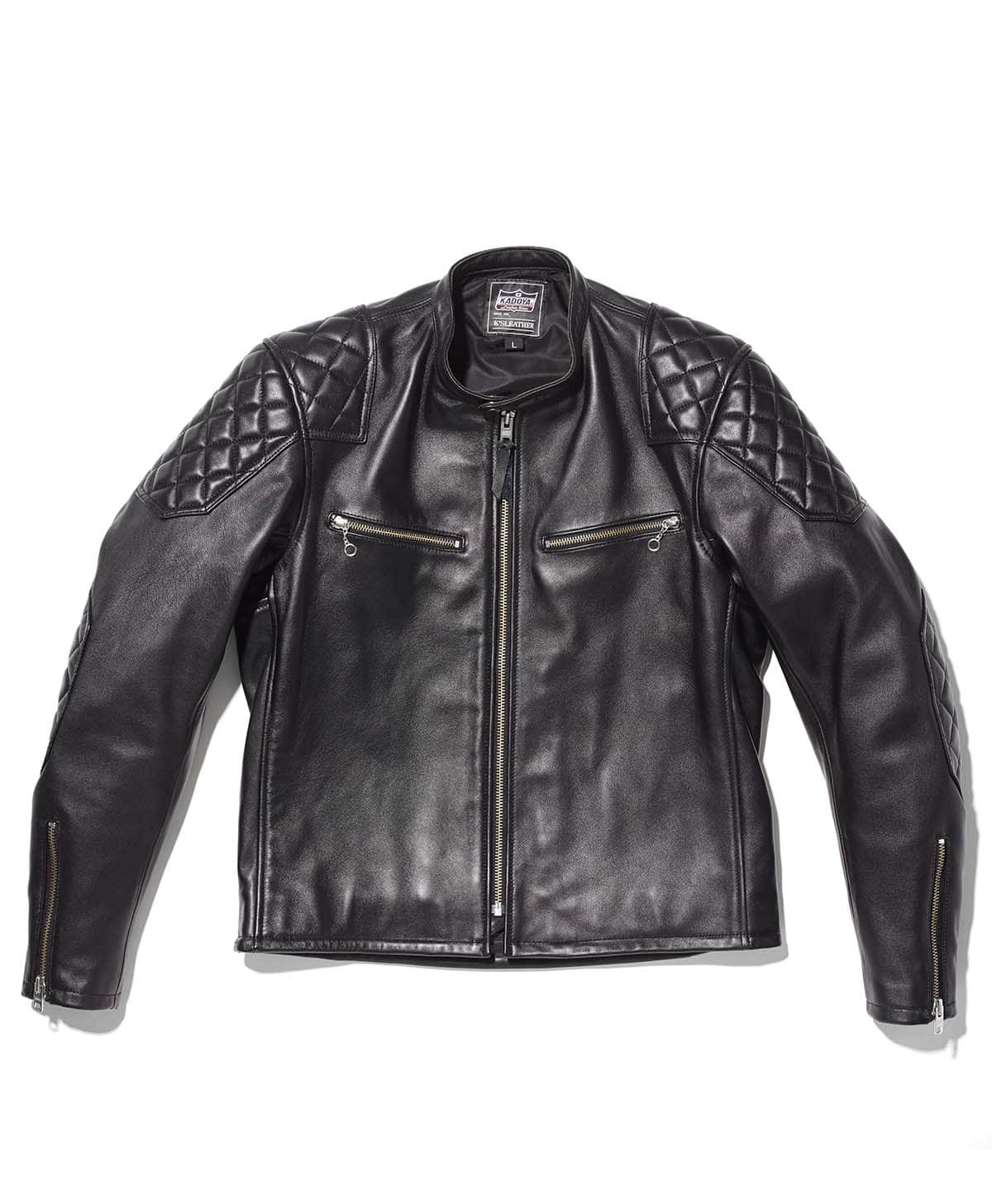 革ジャン レザーパテッドジャケット｜カドヤ公式オンラインショップ｜VALENZ-NEO / ブラック