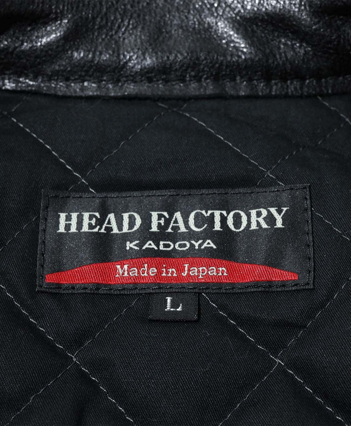 襟元のHEAD FACTORYネーム