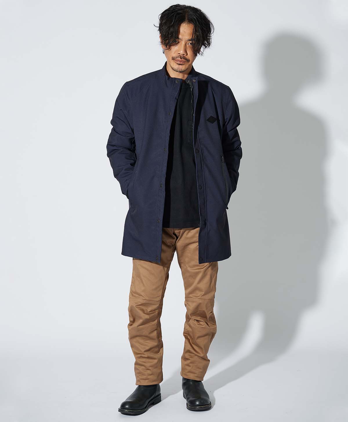 173cm 62kg サイズL Tシャツ着用