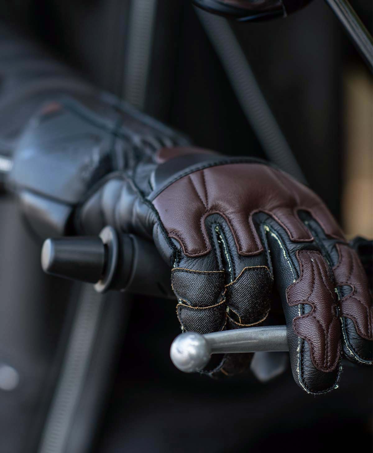 GPS Glove-K / Black / Brown