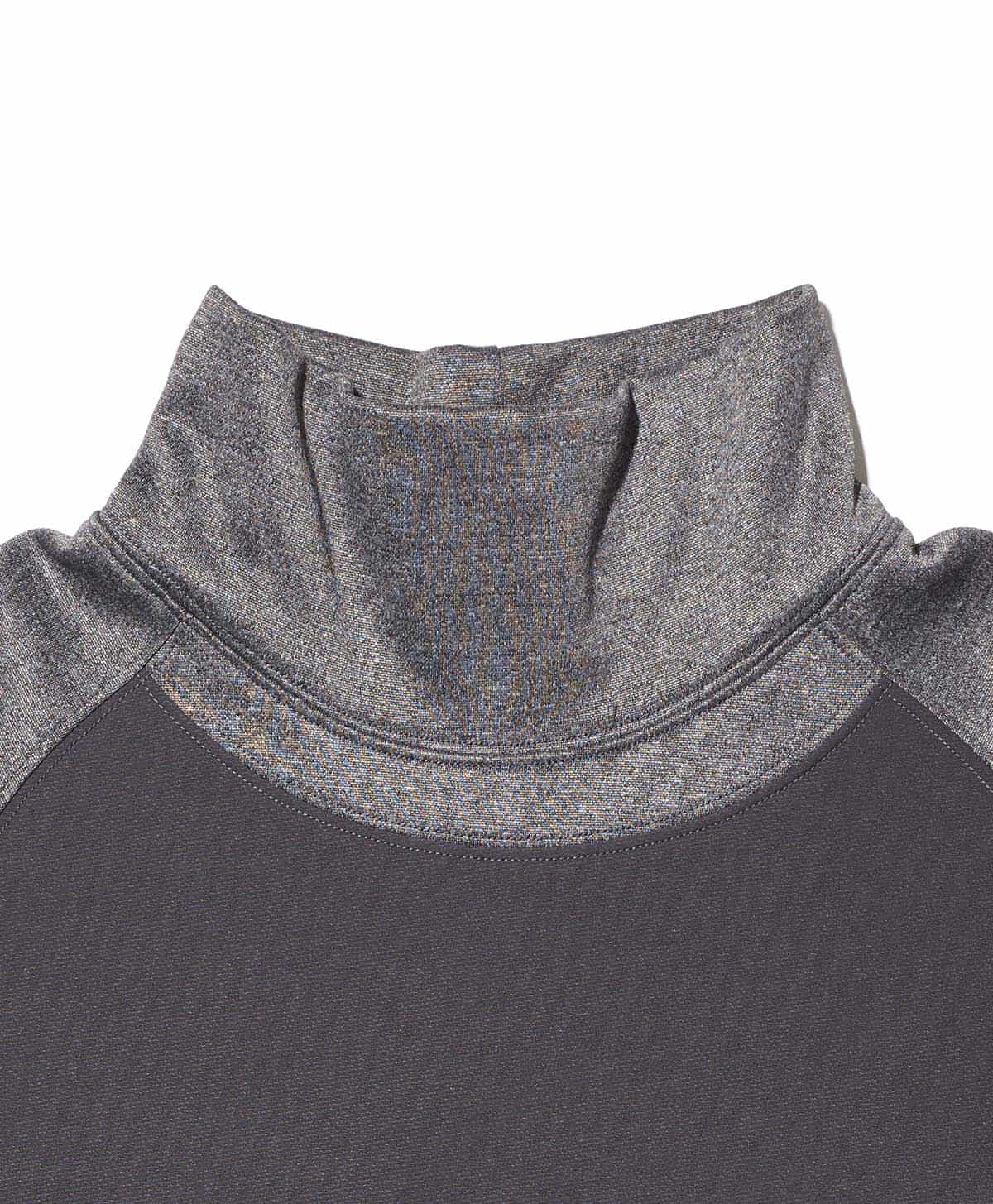 RIDEN WARM/HIGH NECK / グレー/ブラック