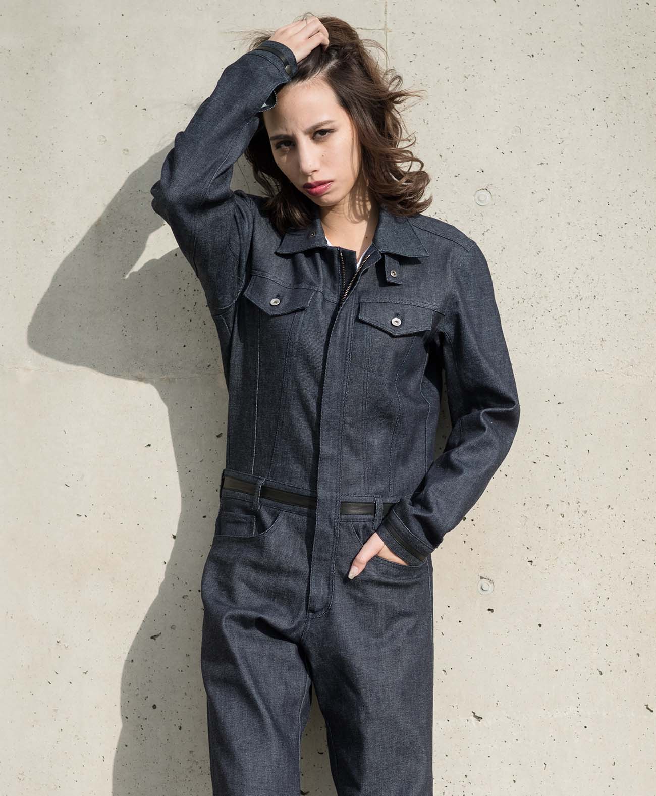 165cm 49kg サイズL Tシャツ着用