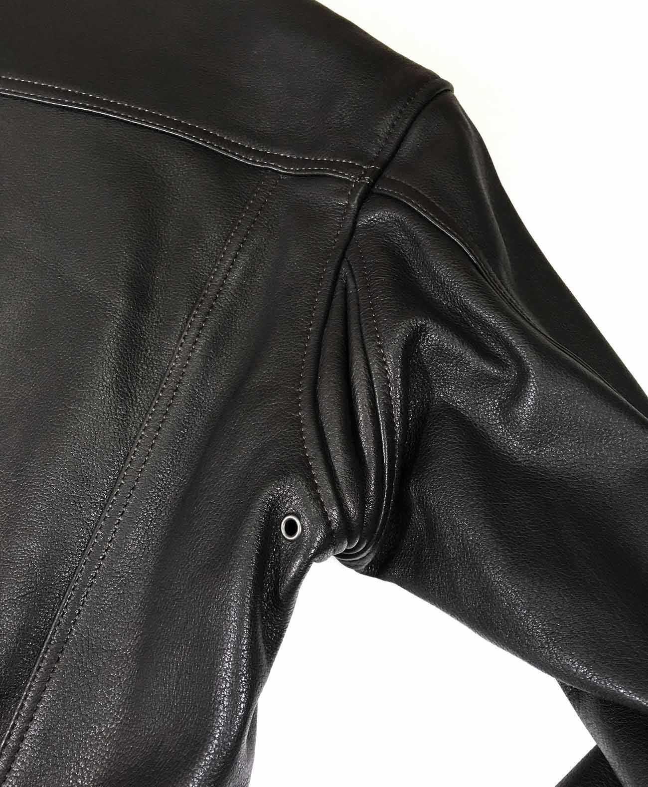 DT-LEATHER JAC / Black
