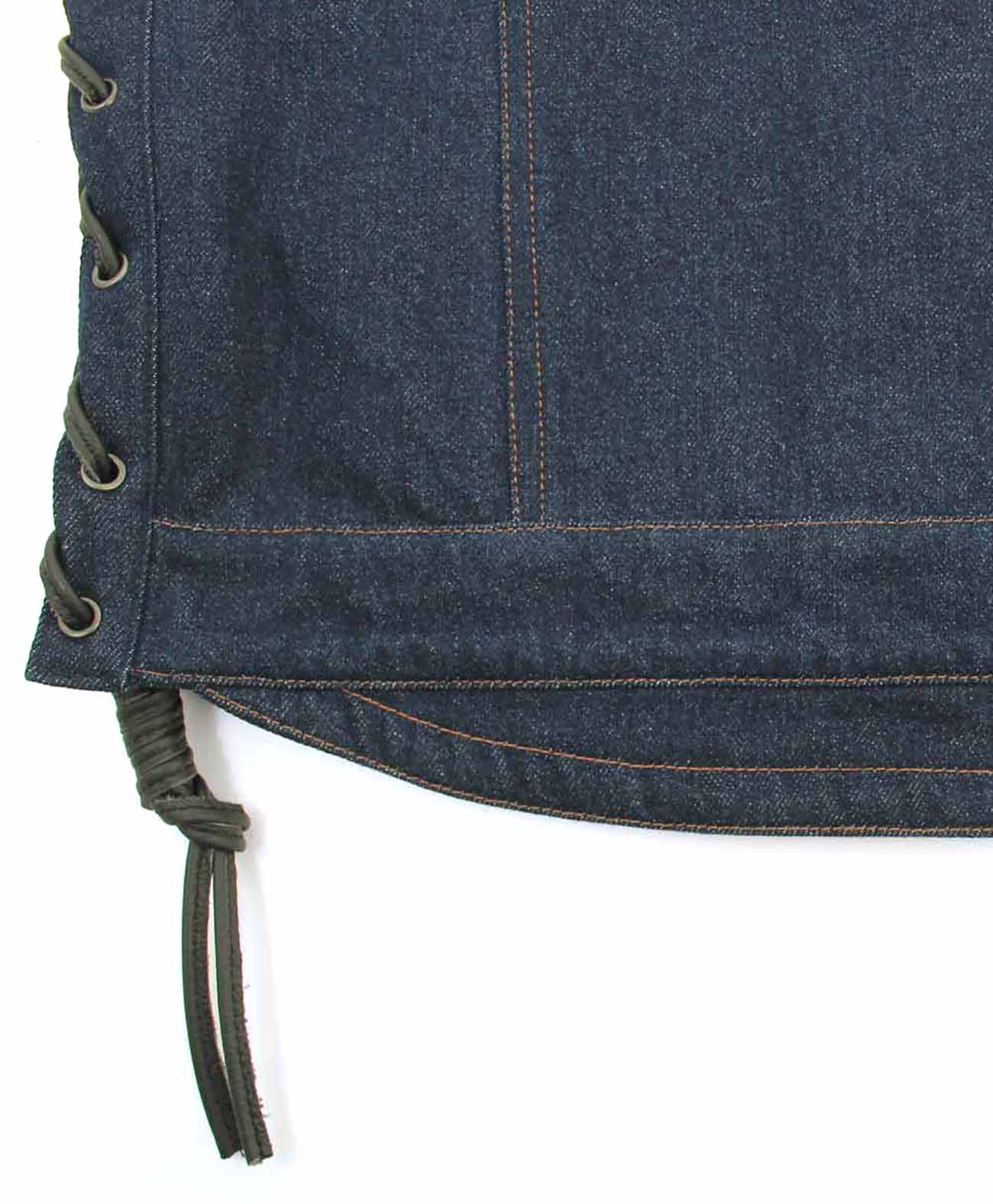 BIKER DENIM VEST 3 / BLUE