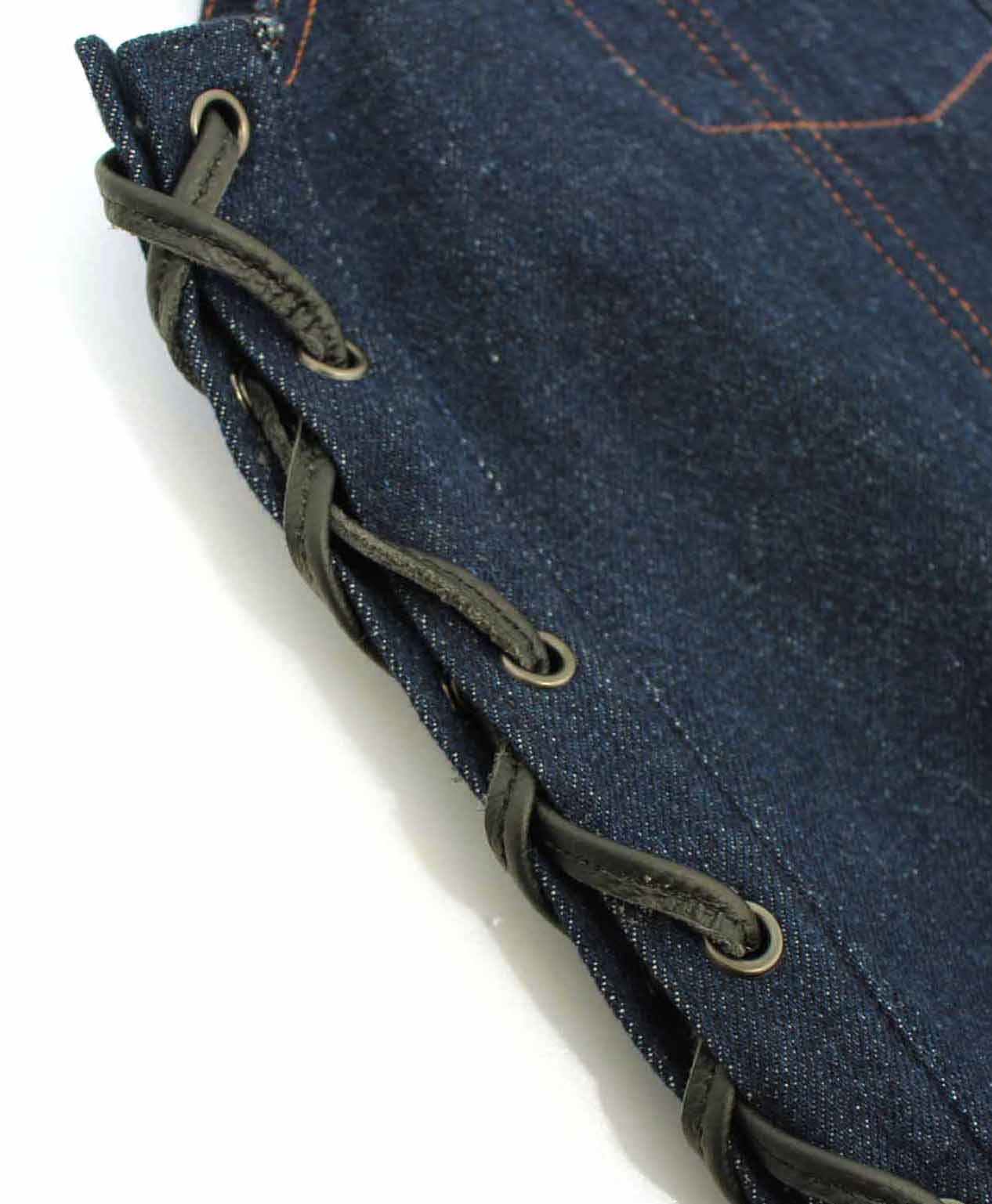BIKER DENIM VEST 3 / BLUE