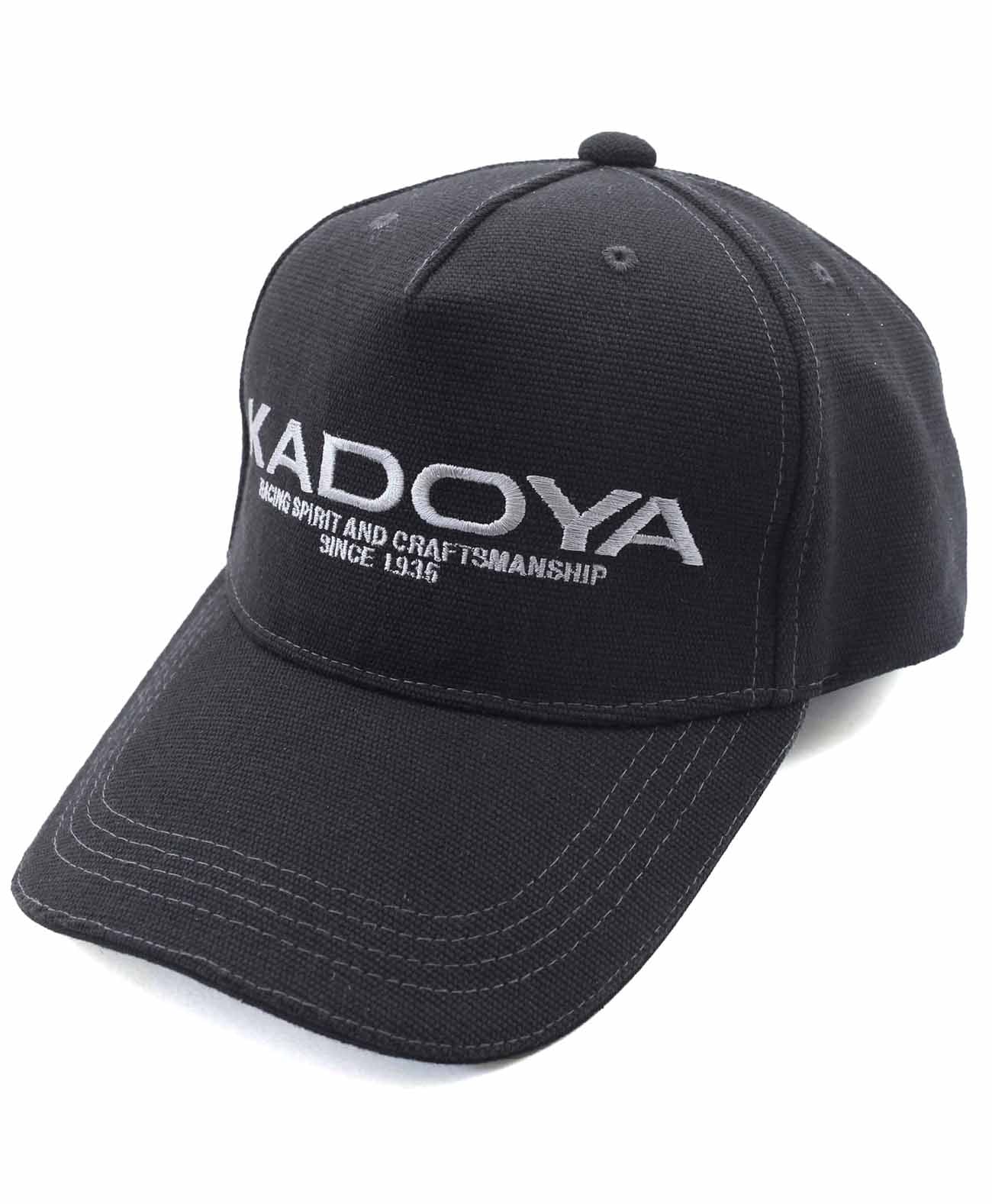 KADOYA LOGO CAP / ブラック/グレー