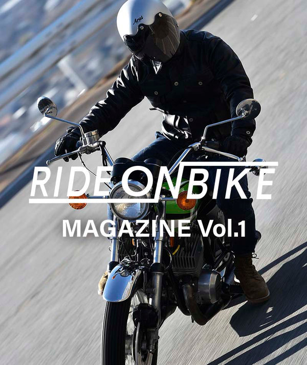 RIDE ON BIKE MAGAZINE Vol.1 KH500 & DT-LEATHER JAC