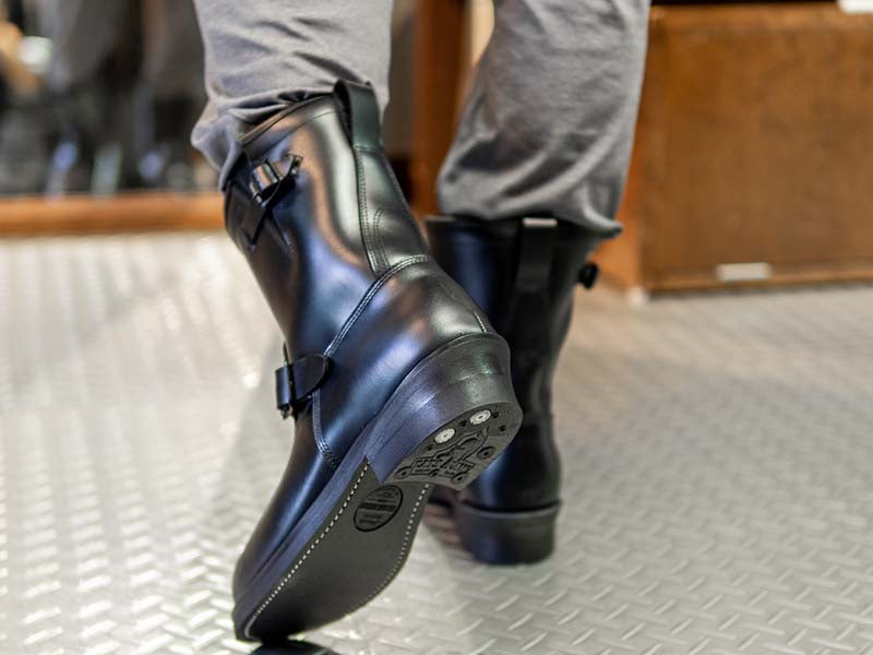 Short engineer boots made in Japan