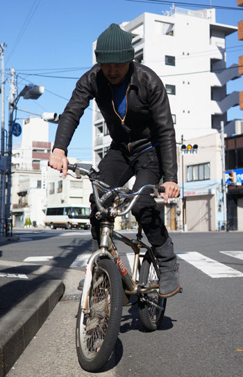 LEATHER SHIRT & BIKE