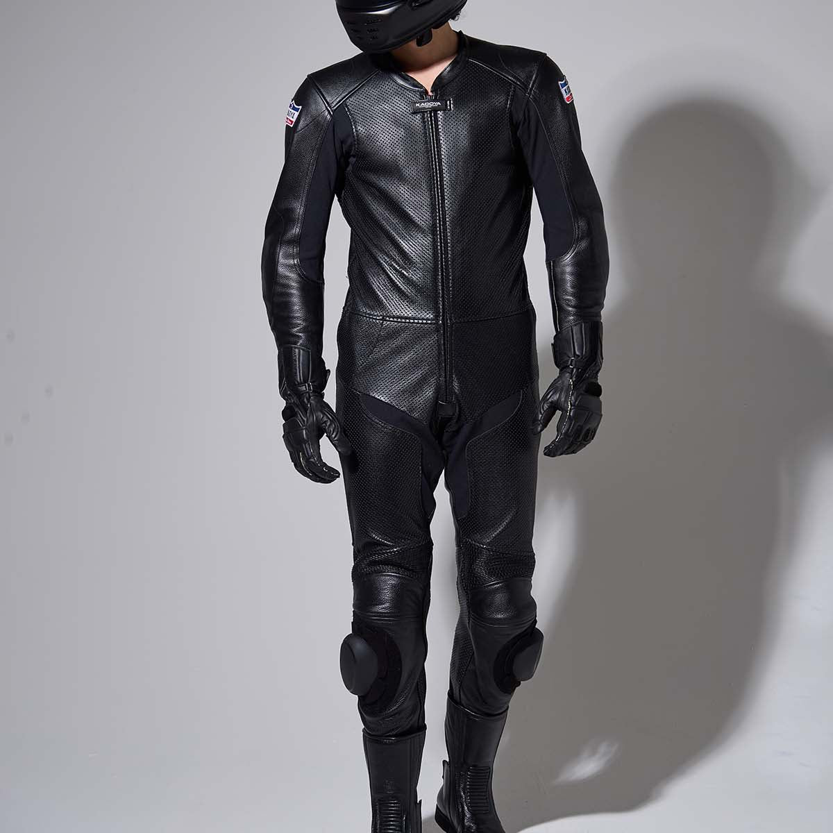 ☆イタリア製☆ condor レーシングスーツ つなぎ ライダース 黒 × 赤 