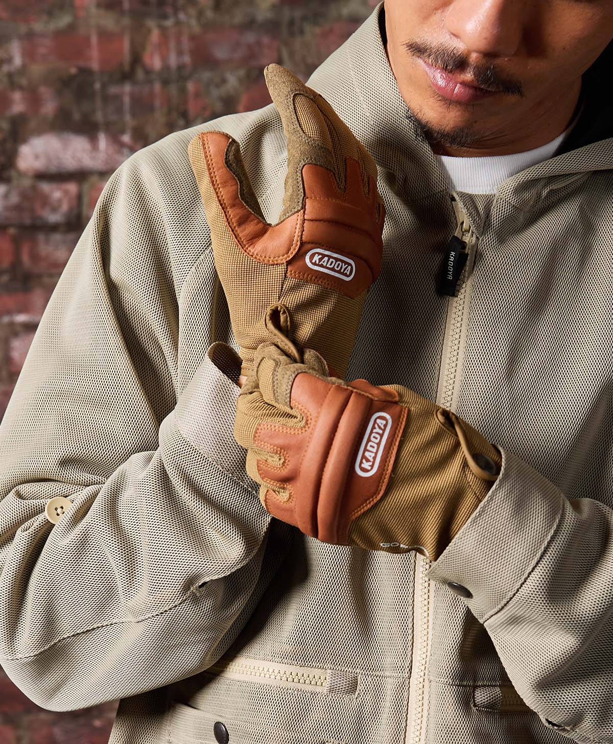 FREERIDE MESH GLOVE / Brown