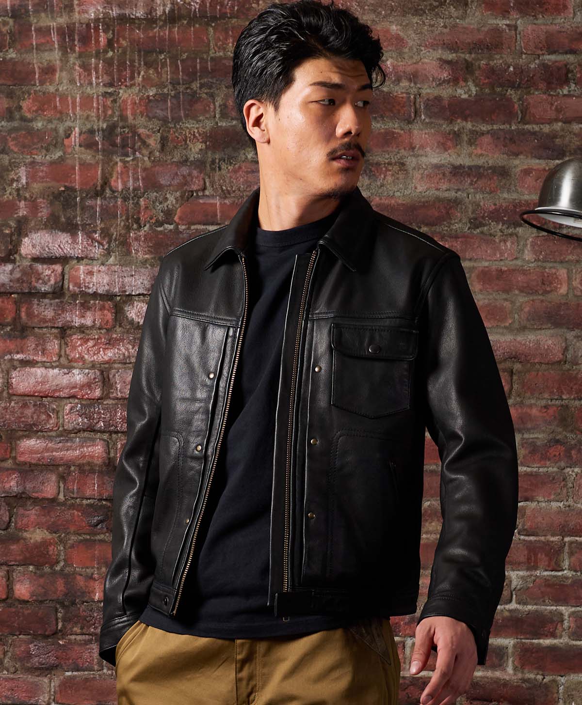 RODEO LEATHER JACKET / ブラック