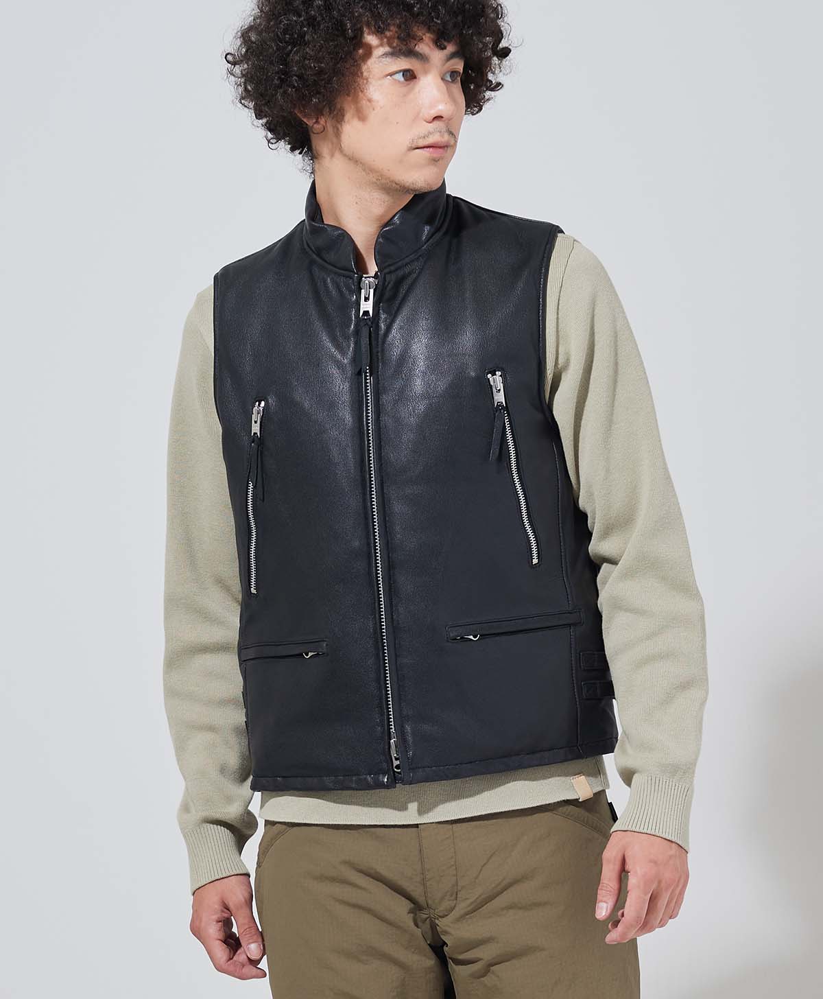 RIDERS DOWN VEST / ブラック