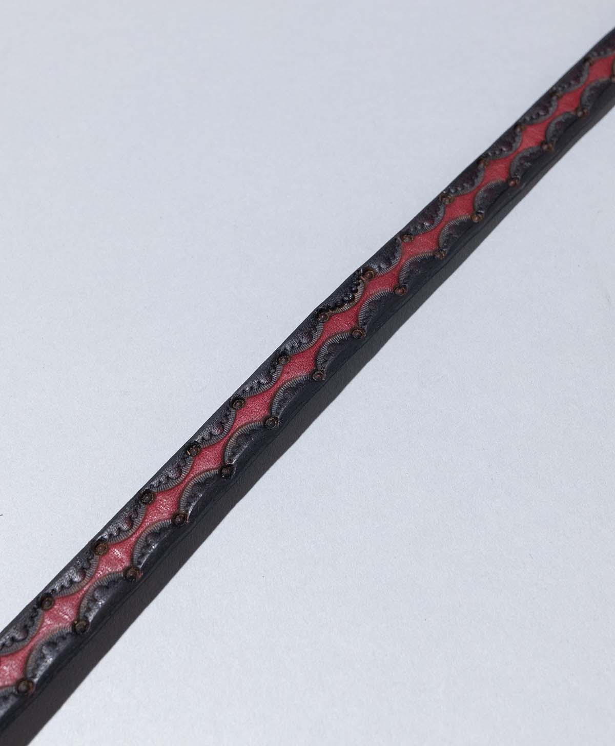 IRON HEART STRAP SLIM / Black/Red