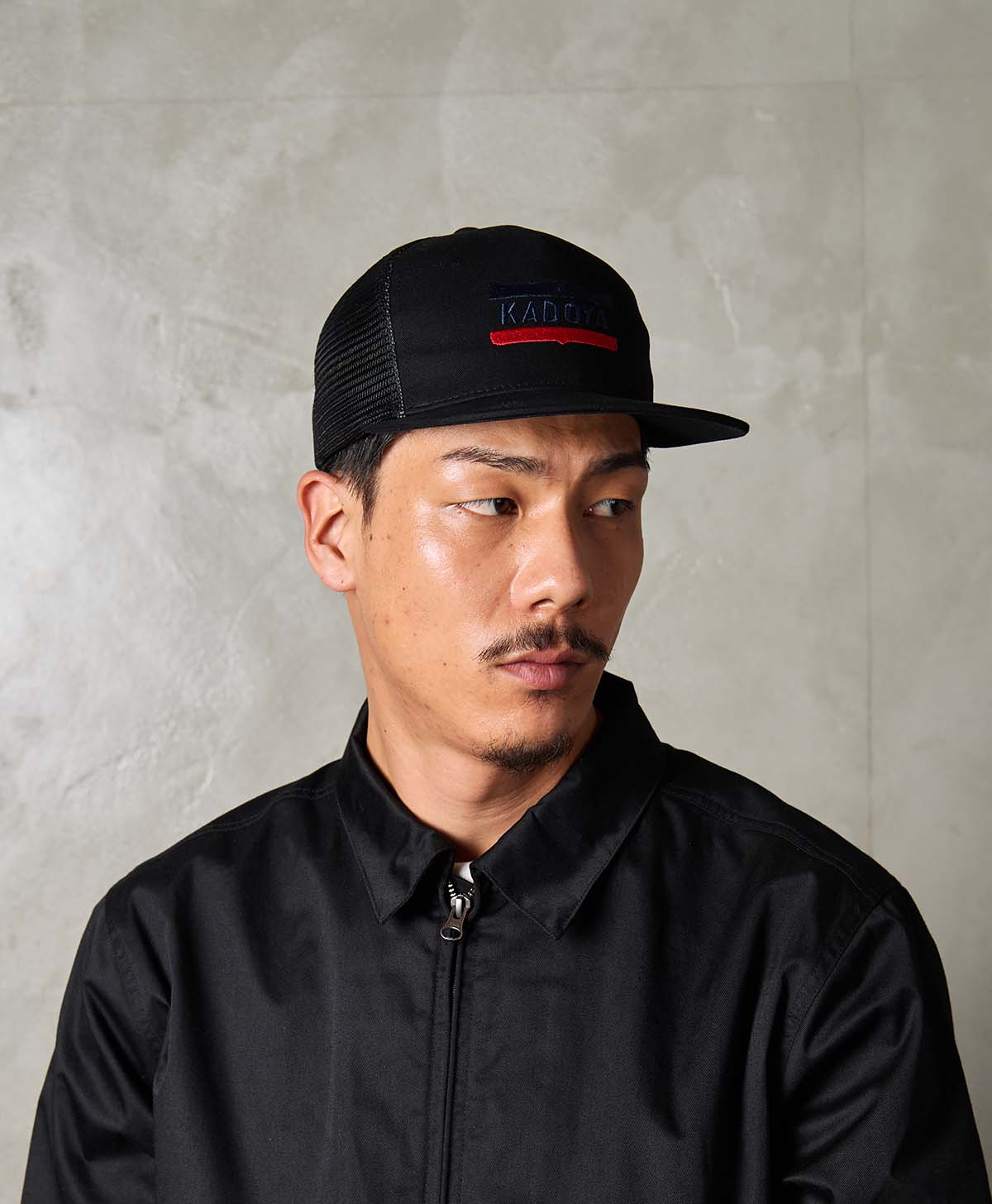 MESH LOGO CAP / BLACK