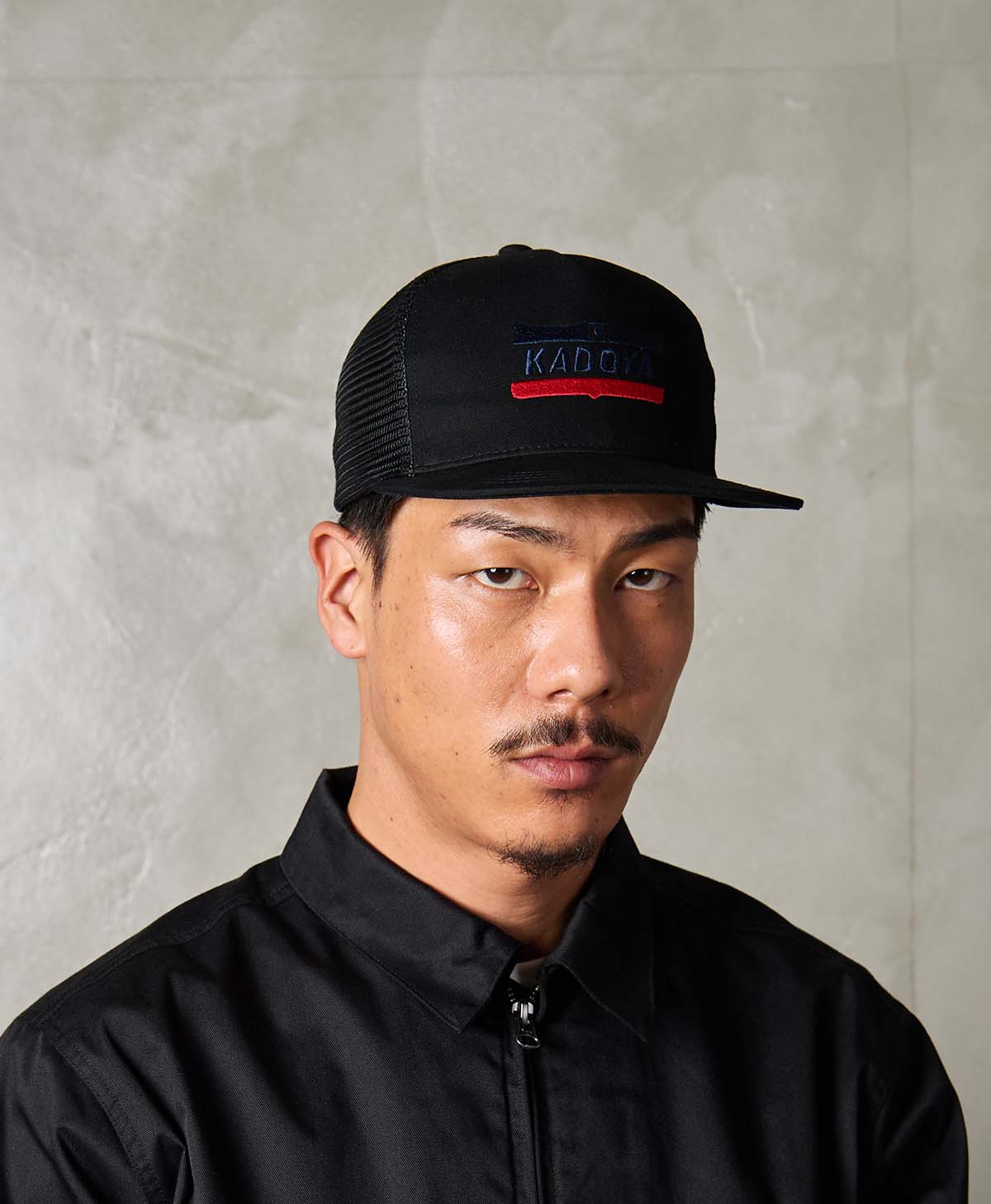 MESH LOGO CAP / ブラック